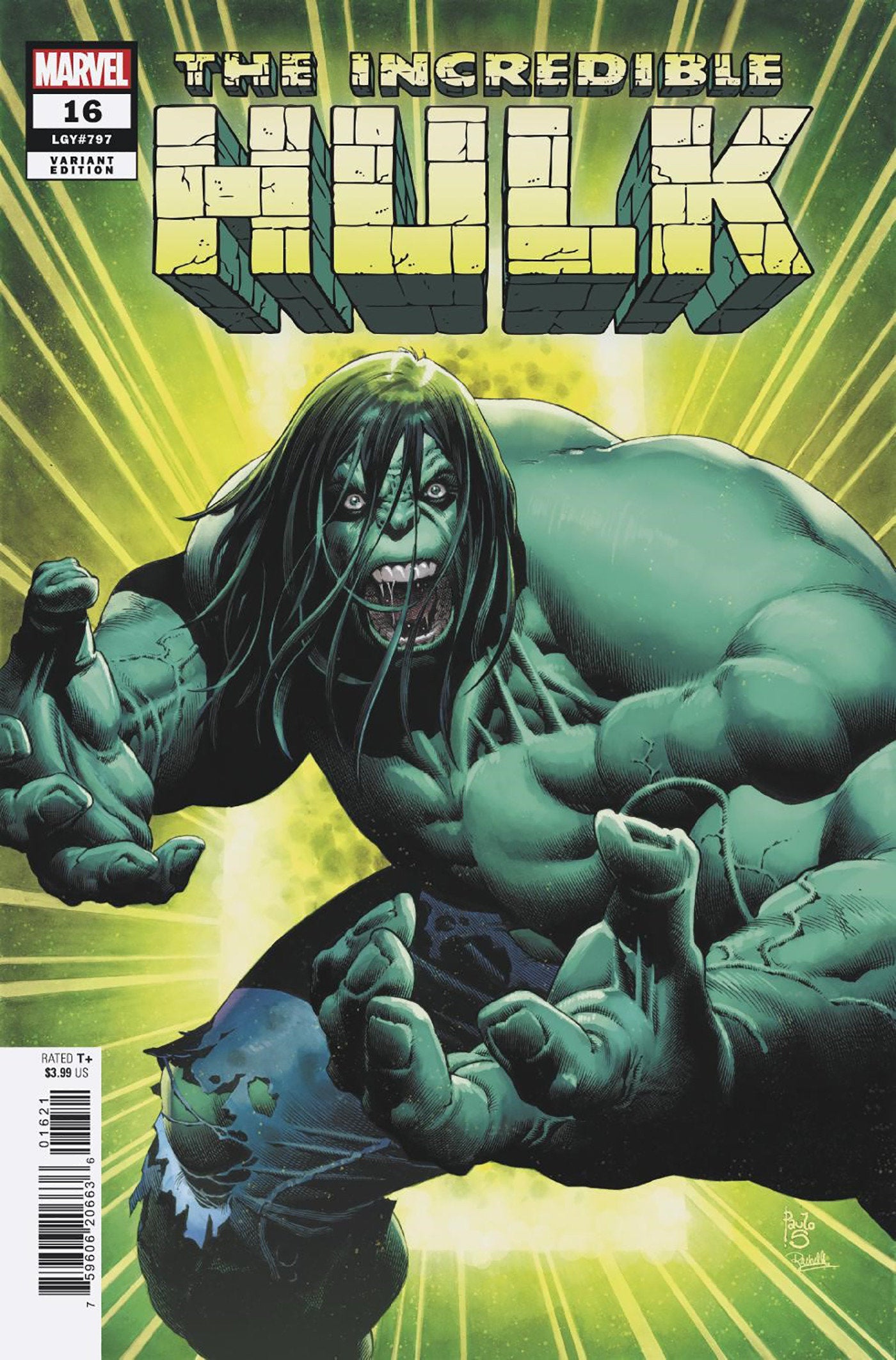 INCREDIBLE HULK #16 PAULO SIQUEIRA VARIANT - Release Date: 9/4/24