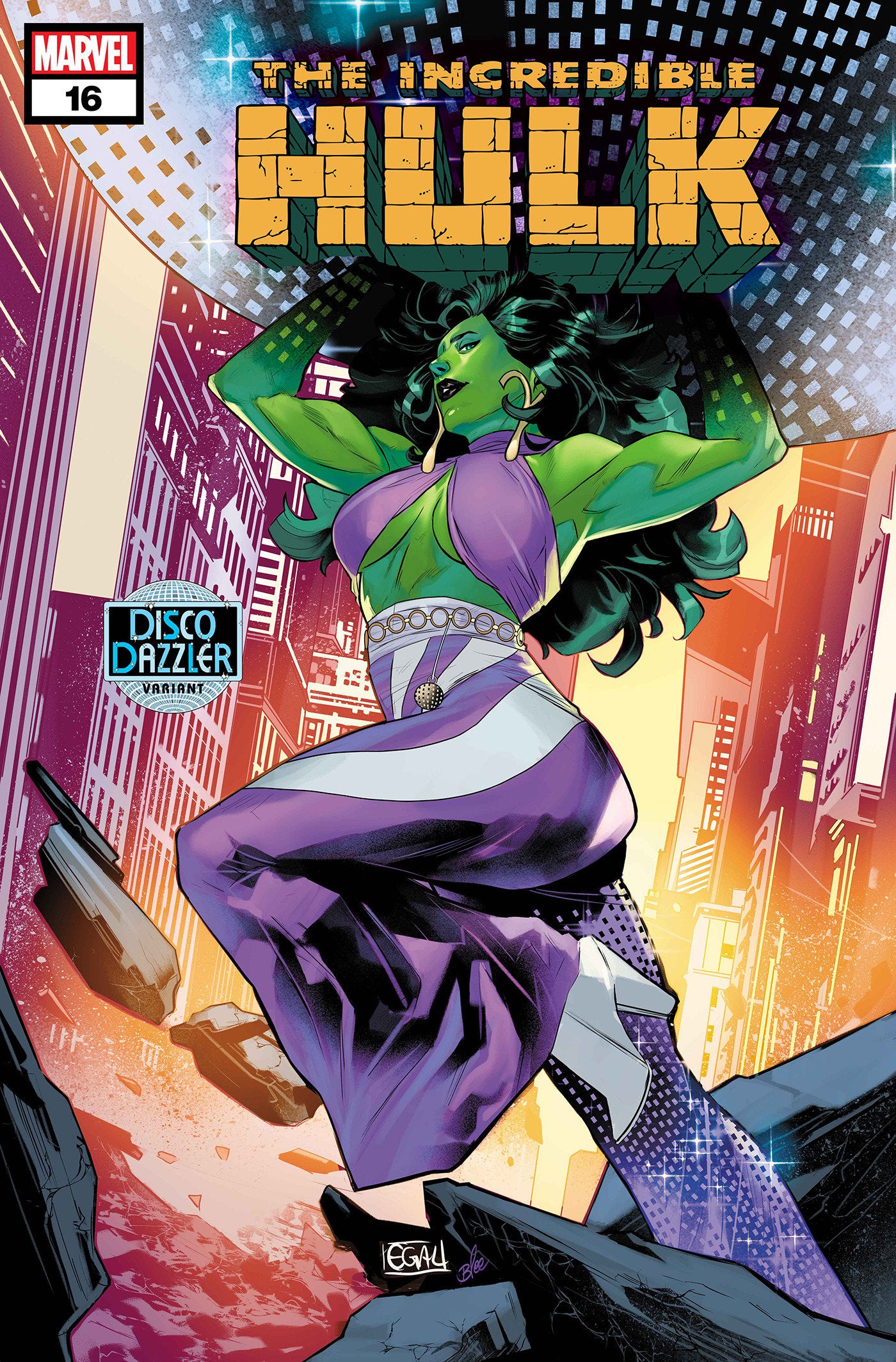 INCREDIBLE HULK #16 EDWIN GALMON DISCO DAZZLER VARIANT - Release Date: 9/4/24