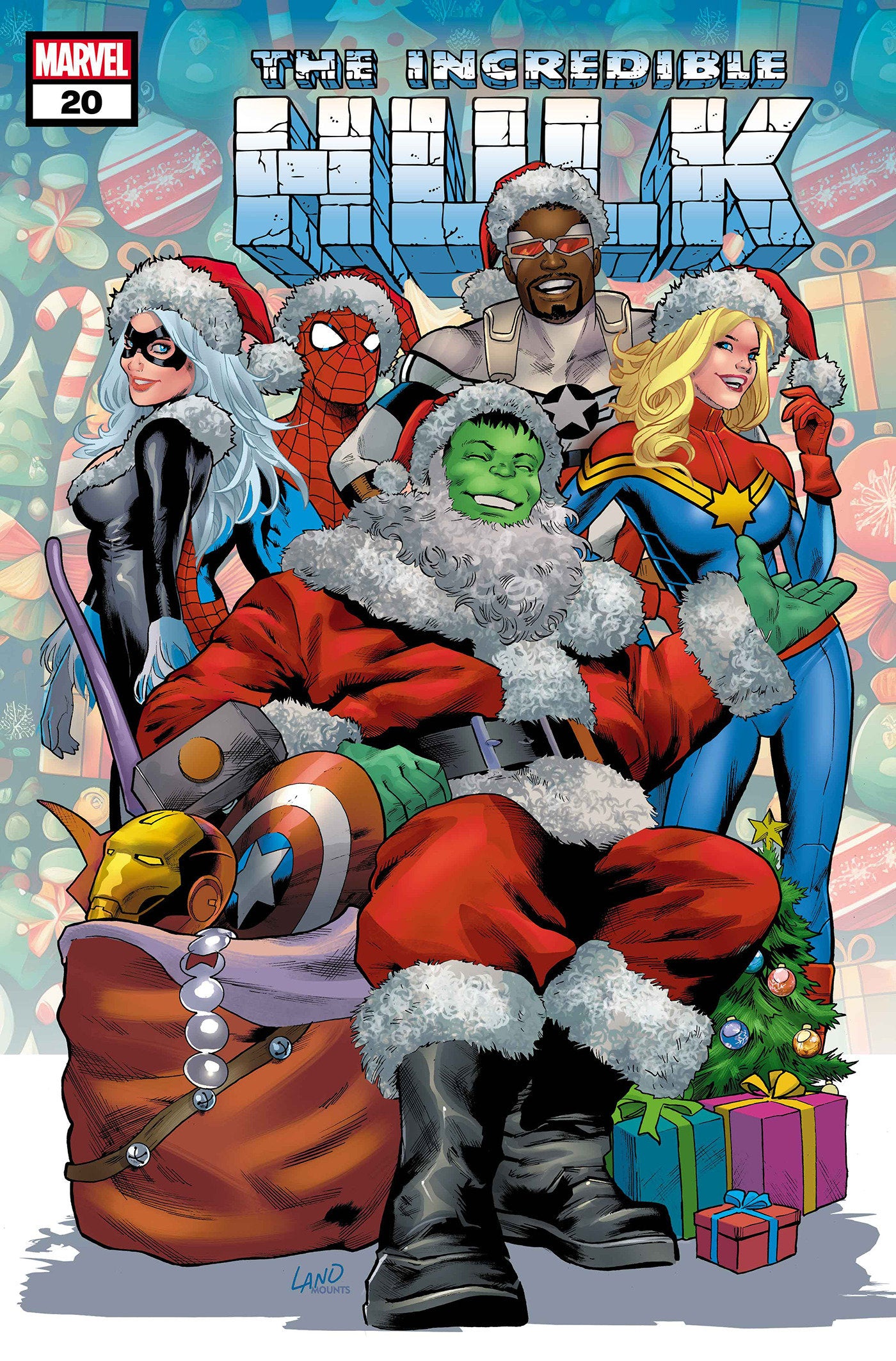 INCREDIBLE HULK #20 GREG LAND WINTER HOLIDAY VARIANT - Release Date: 12/11/24