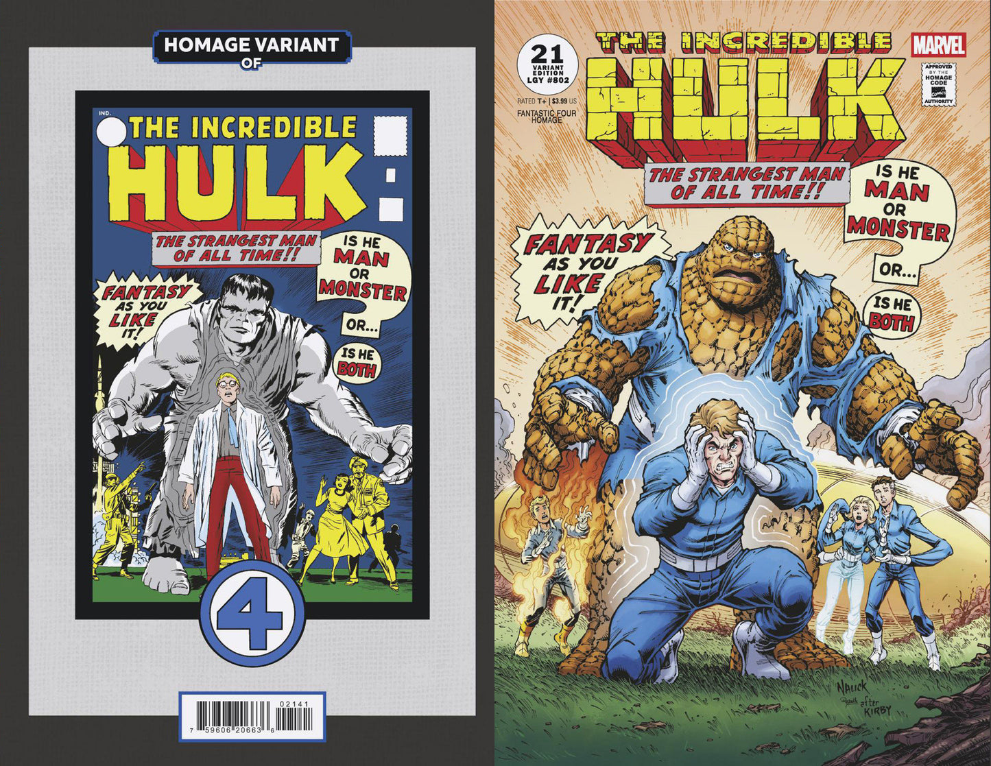 INCREDIBLE HULK #21 TODD NAUCK FANTASTIC FOUR HOMAGE VARIANT - Release Date: 1/15/25