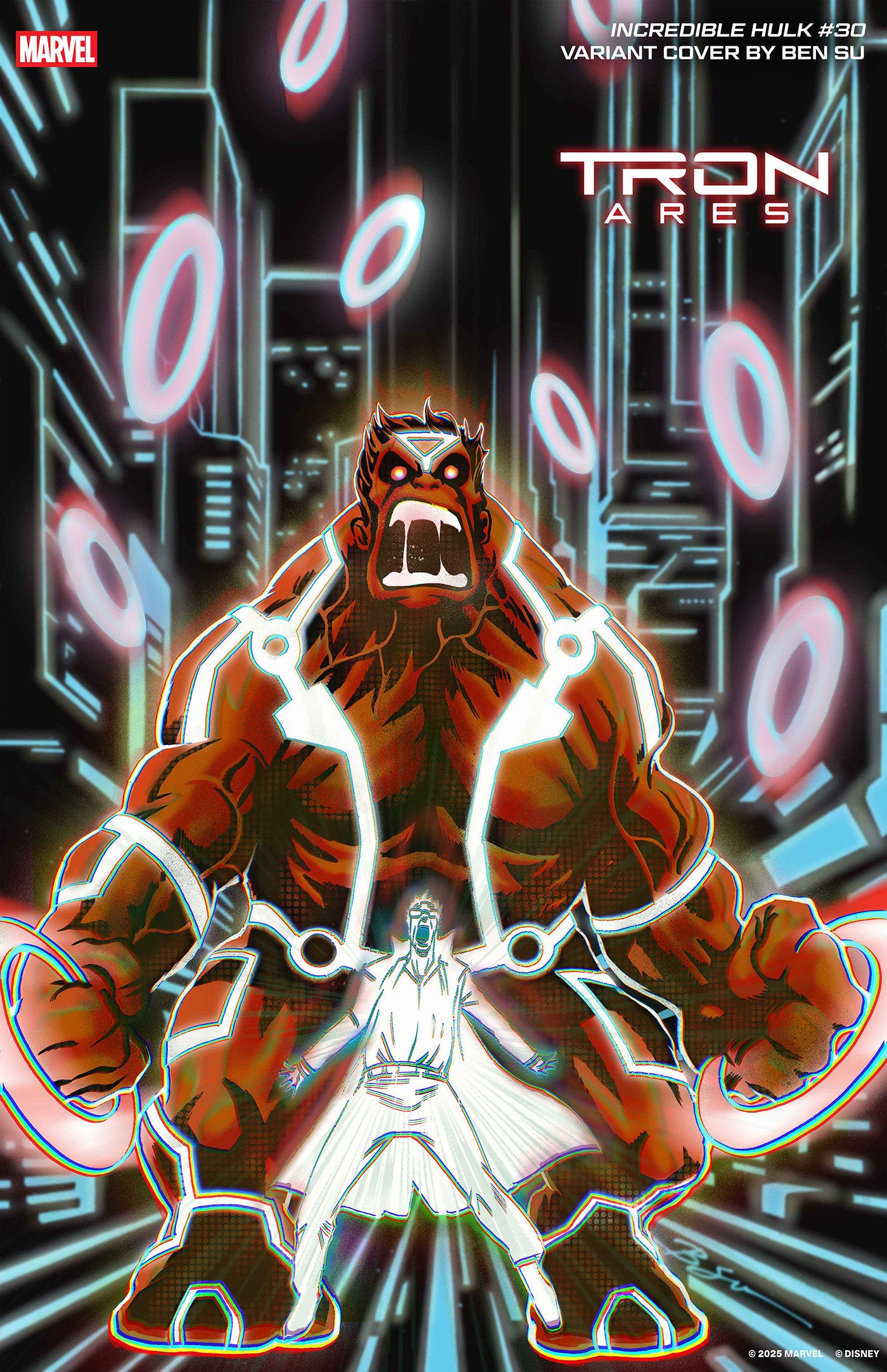 INCREDIBLE HULK #30 BEN SU TRON: ARES VARIANT ISBN: 75960620663603051 - Release Date: 10/15/25