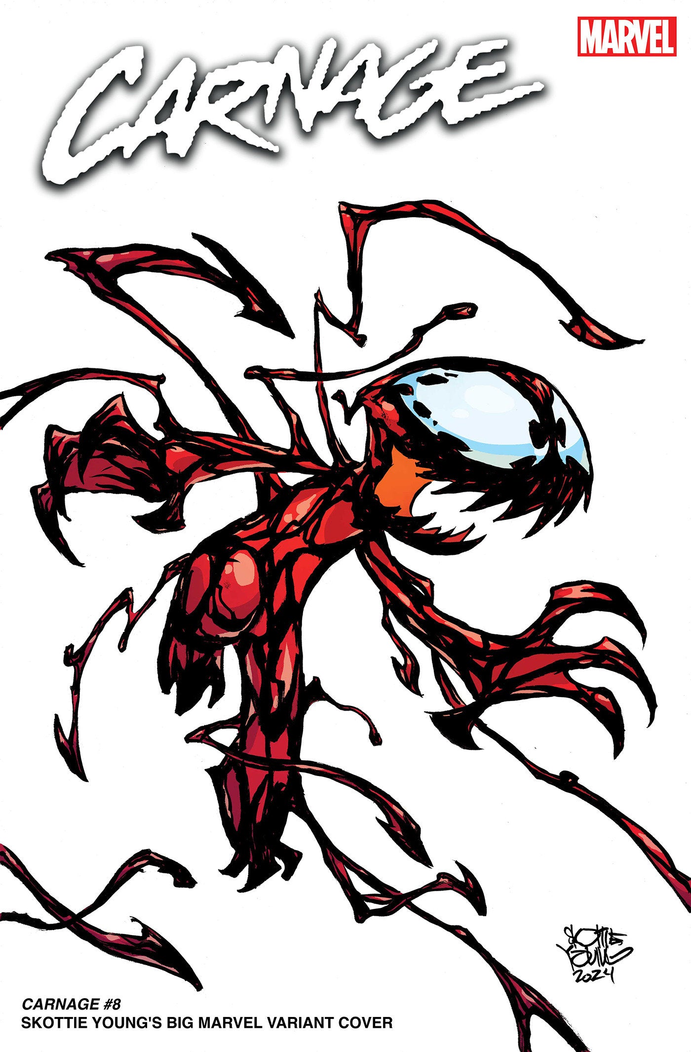 CARNAGE #8 SKOTTIE YOUNG'S BIG MARVEL VARIANT - Release Date: 6/5/24