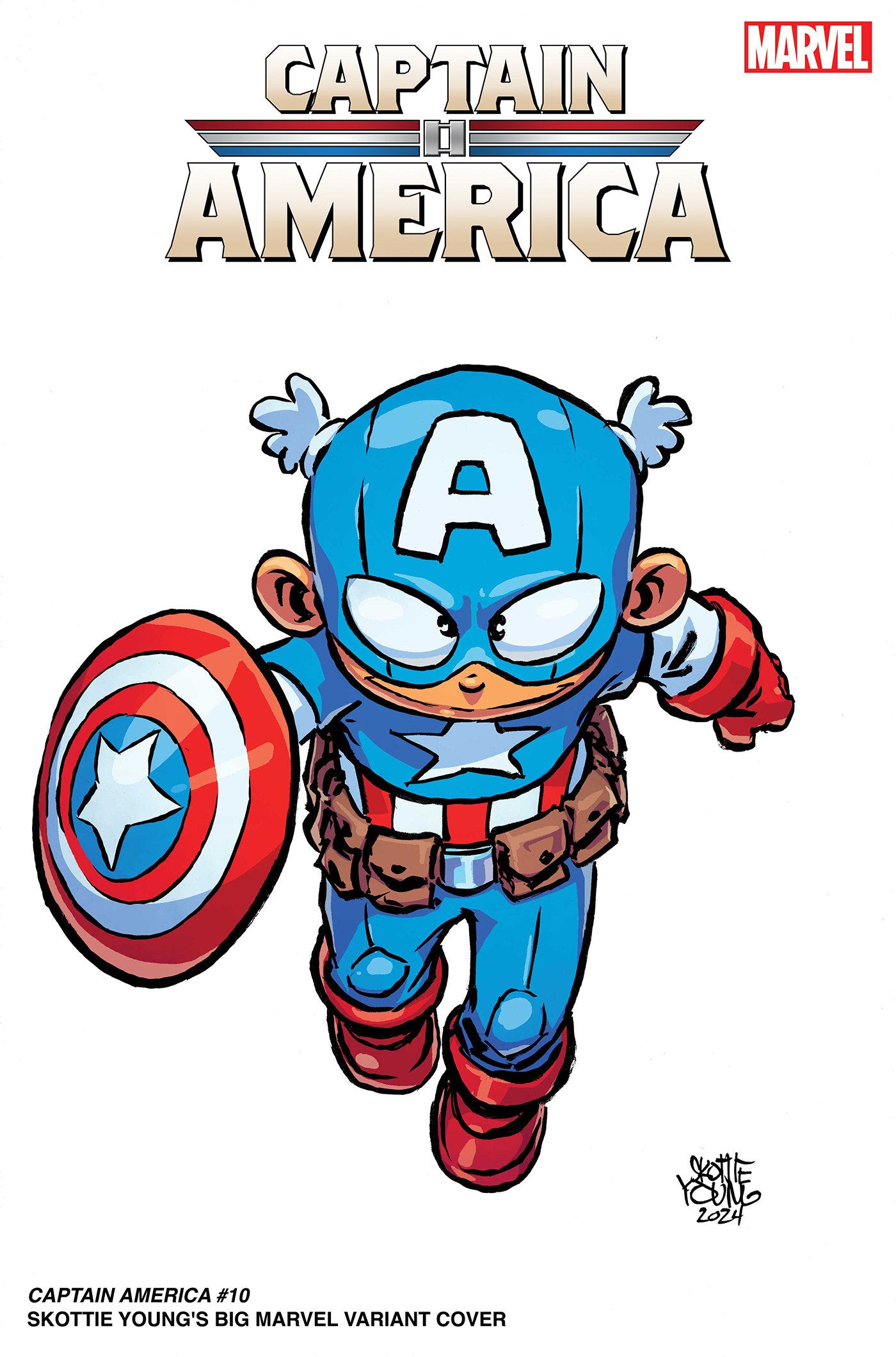 CAPTAIN AMERICA #10 SKOTTIE YOUNG'S BIG MARVEL VARIANT - Release Date: 6/19/24