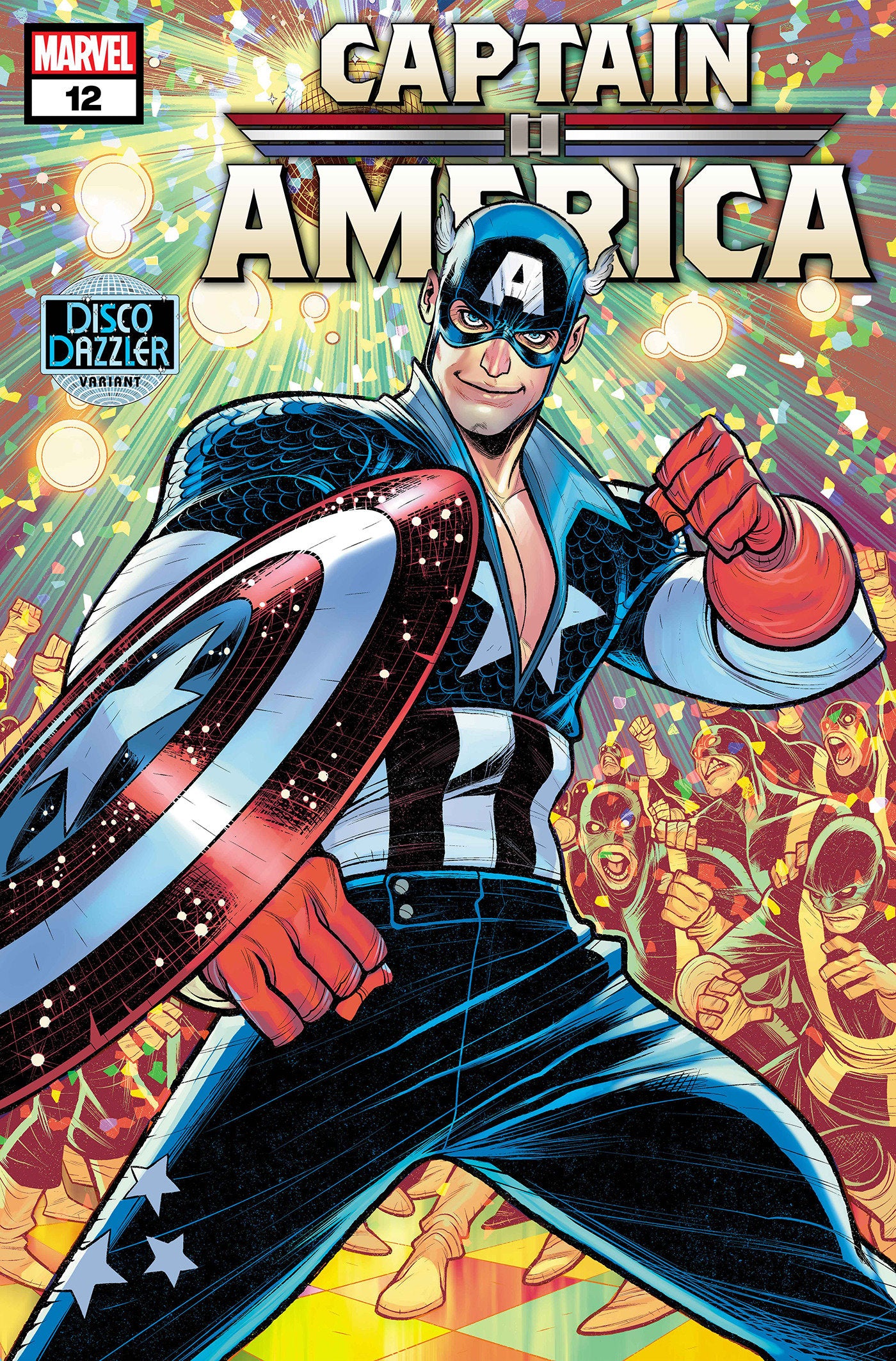 CAPTAIN AMERICA #12 ELIZABETH TORQUE DISCO DAZZLER VARIANT - Release Date: 8/28/24