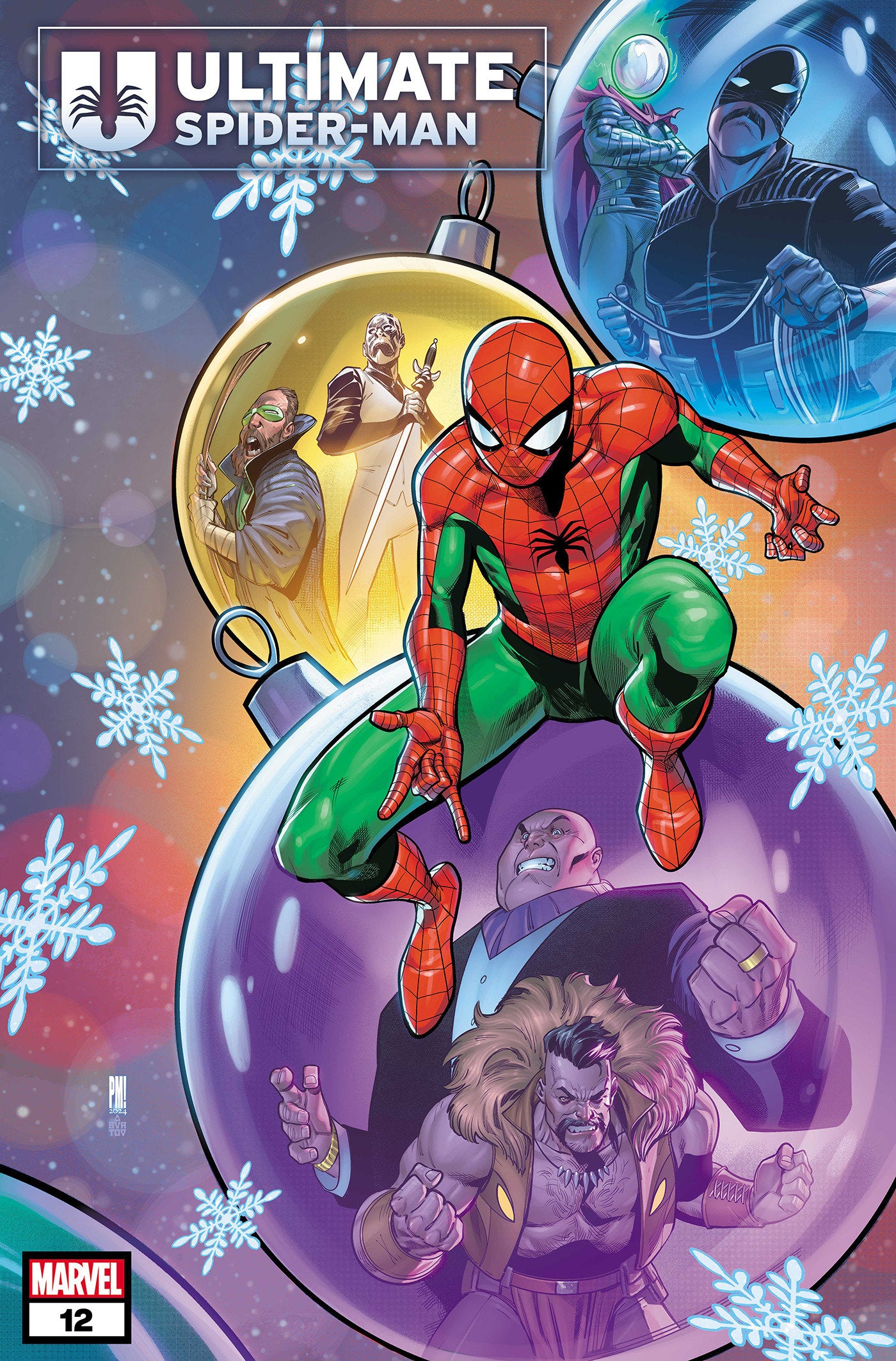 ULTIMATE SPIDER-MAN #12 PACO MEDINA WINTER HOLIDAY VARIANT - Release Date: 12/18/24
