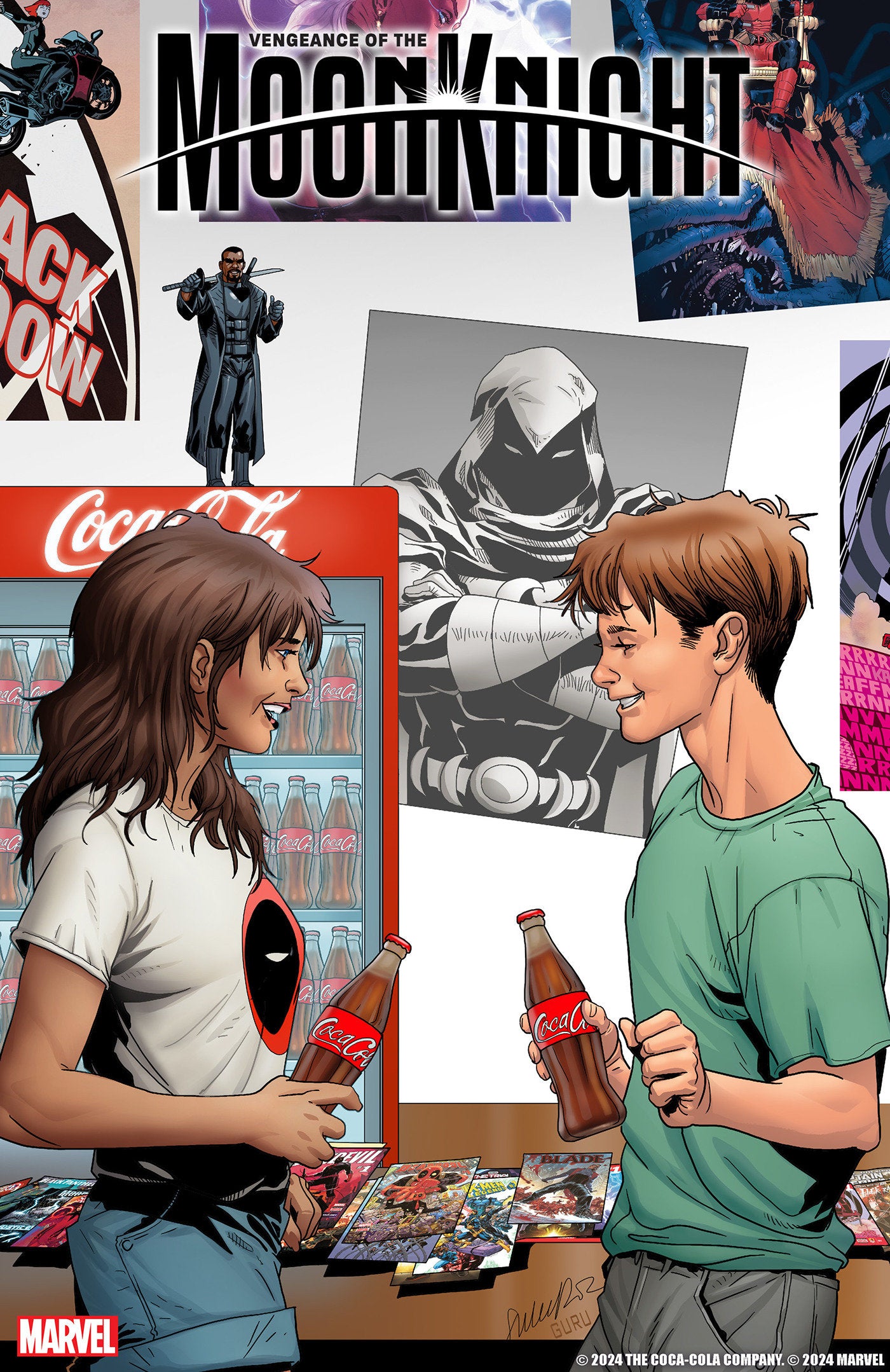 VENGEANCE OF THE MOON KNIGHT #8 SALVADOR LARROCA MARVEL & COCA-COLA VARIANT - Release Date: 8/14/24
