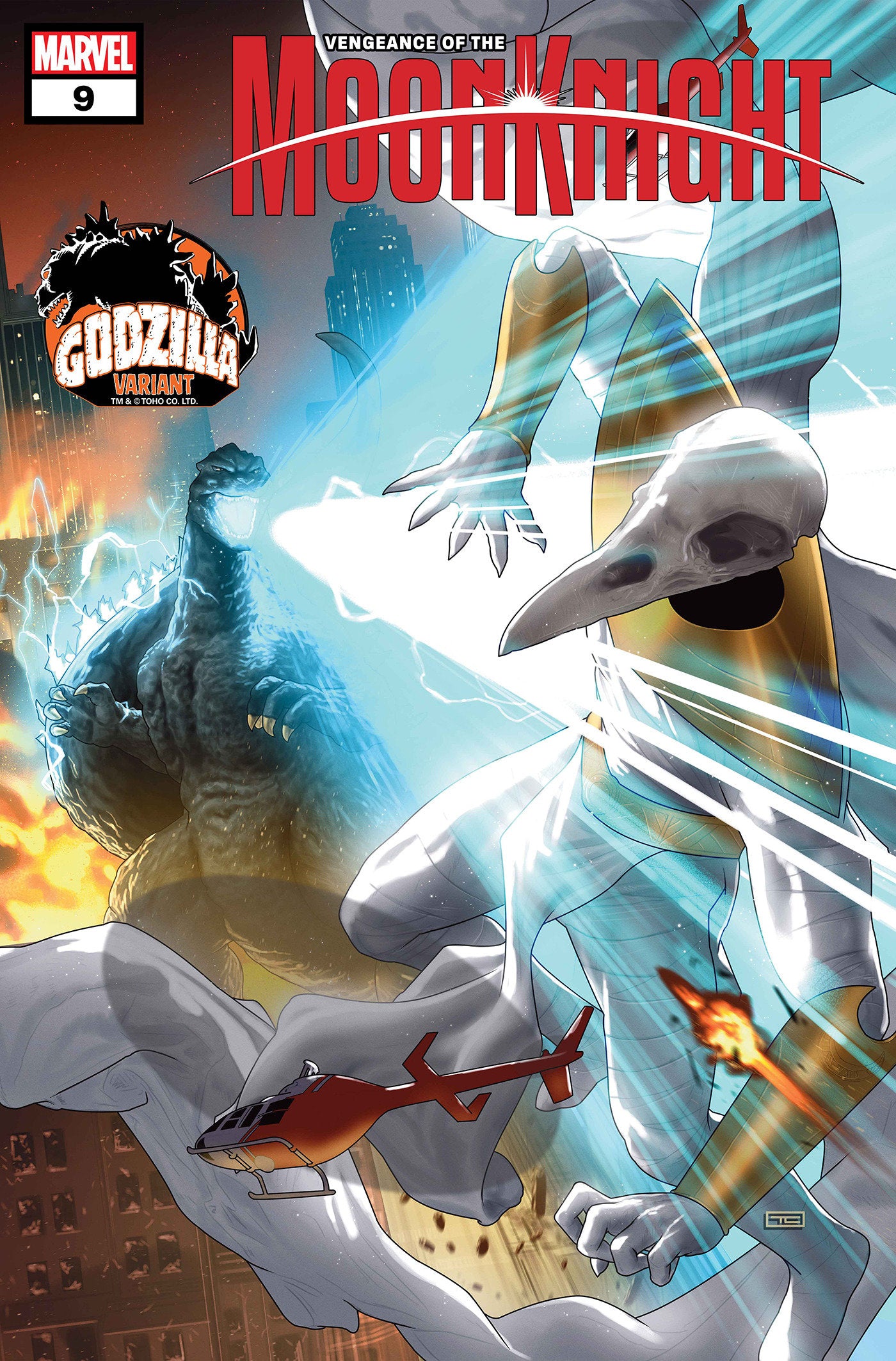 VENGEANCE OF THE MOON KNIGHT #9 TAURIN CLARKE GODZILLA VARIANT - Release Date: 9/11/24
