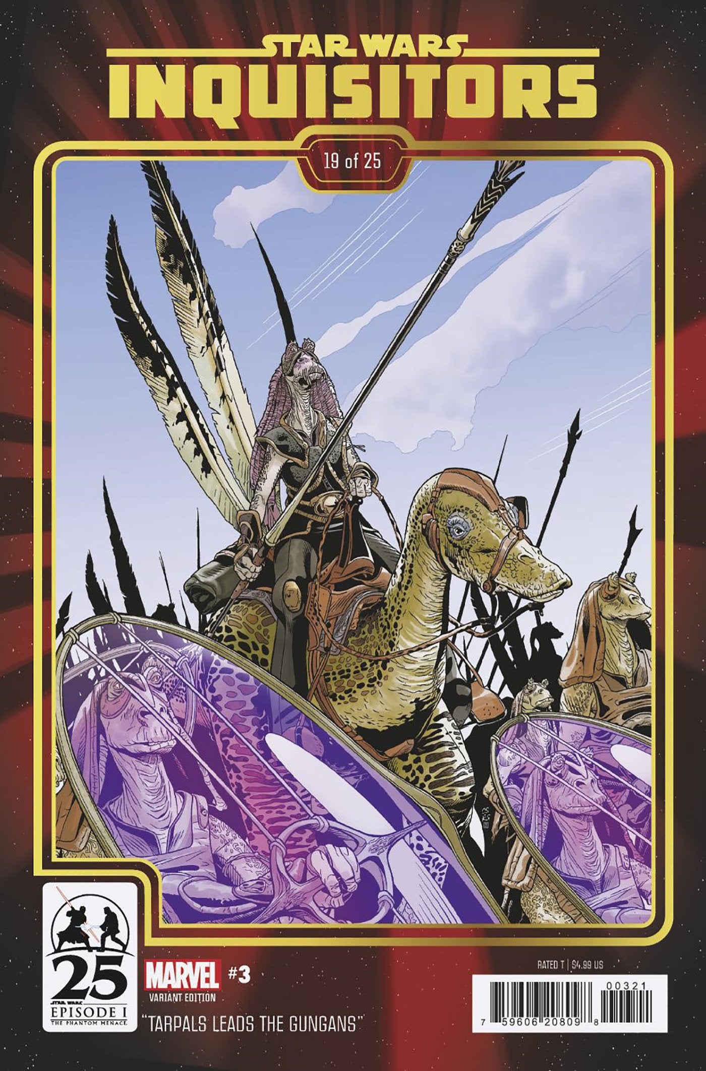 STAR WARS: INQUISITORS #3 CHRIS SPROUSE THE PHANTOM MENACE 25TH ANNIVERSARY VARIANT - Release Date: 9/11/24