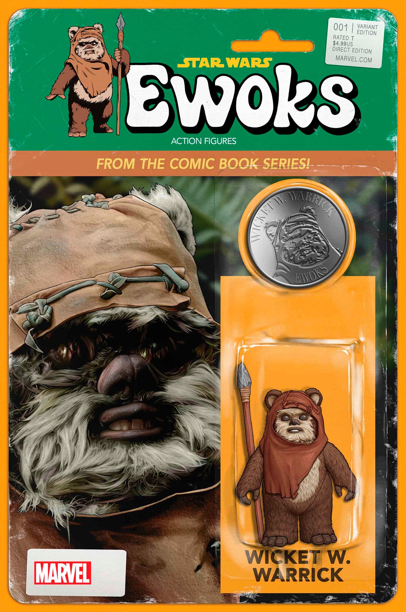 STAR WARS: EWOKS #1 JOHN TYLER CHRISTOPHER ACTION FIGURE VARIANT - Release Date: 10/9/24