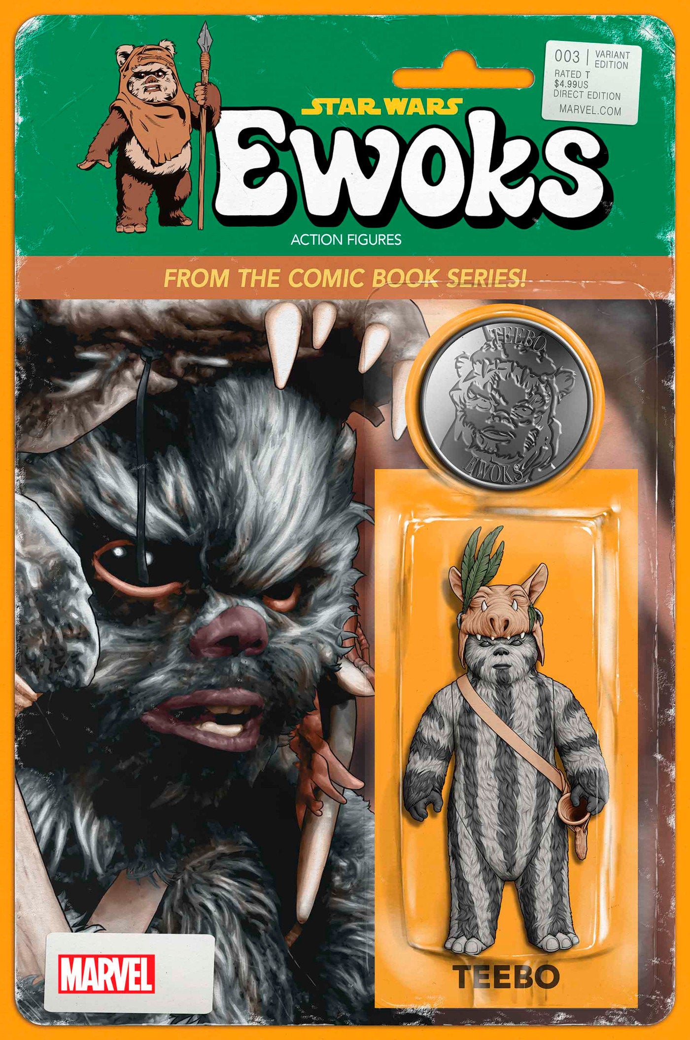STAR WARS: EWOKS #3 JOHN TYLER CHRISTOPHER ACTION FIGURE VARIANT - Release Date: 12/18/24