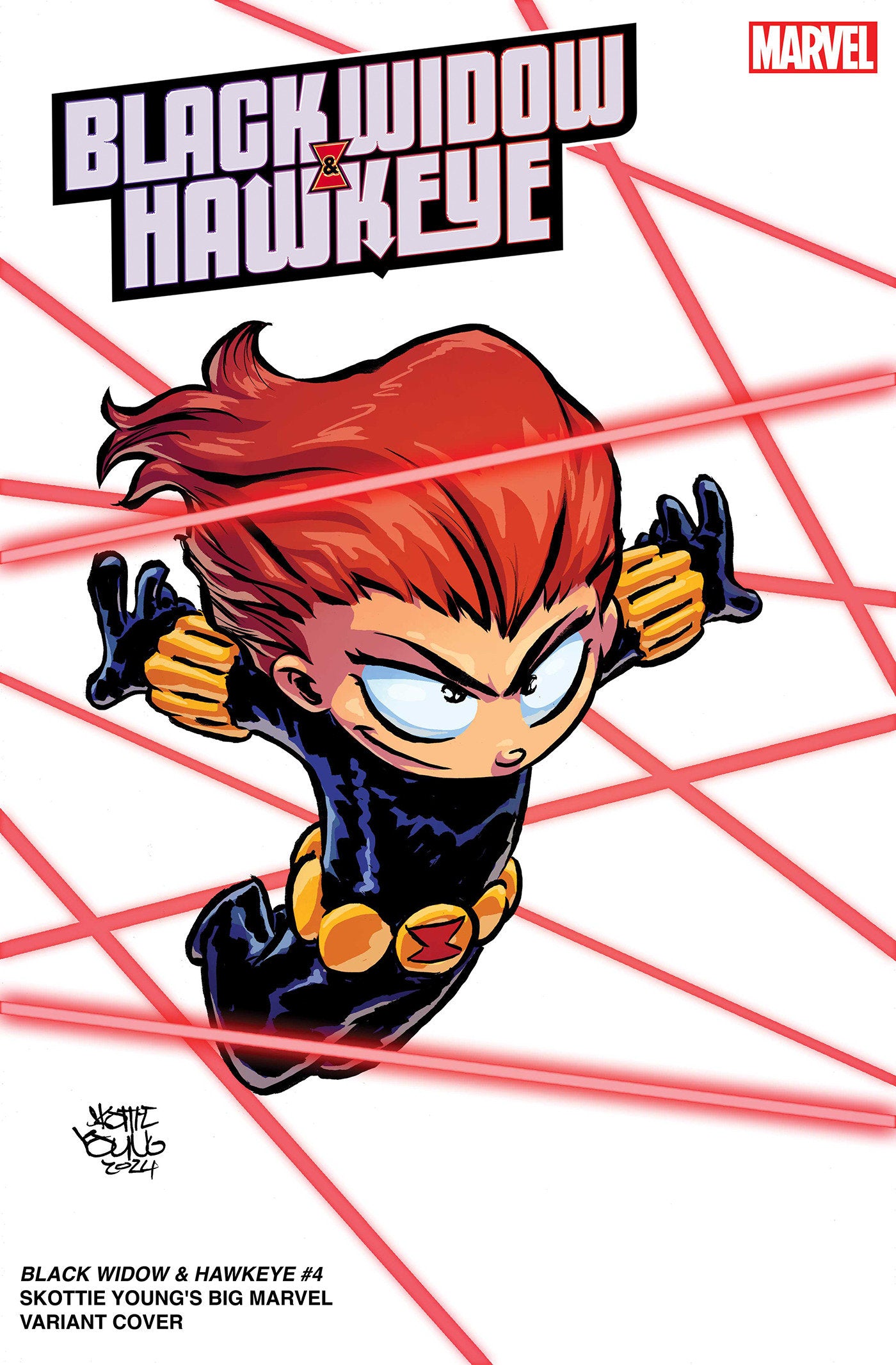 BLACK WIDOW & HAWKEYE #4 SKOTTIE YOUNG'S BIG MARVEL VARIANT - Release Date: 6/26/24