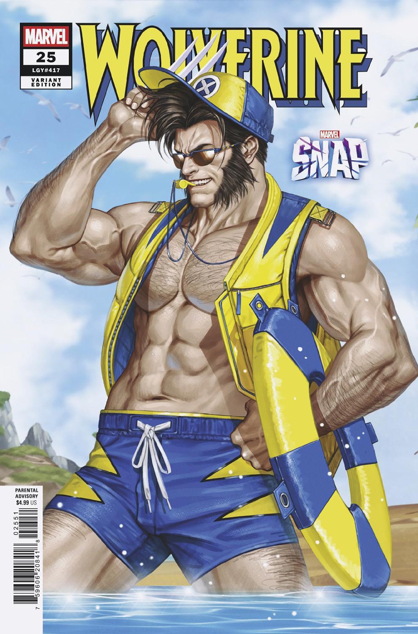 WOLVERINE #25 INHYUK LEE MARVEL SNAP SWIMSUIT VARIANT ISBN: 75960620841802551 - FOC DATE: 7/12/26 - Release Date: 8/12/26