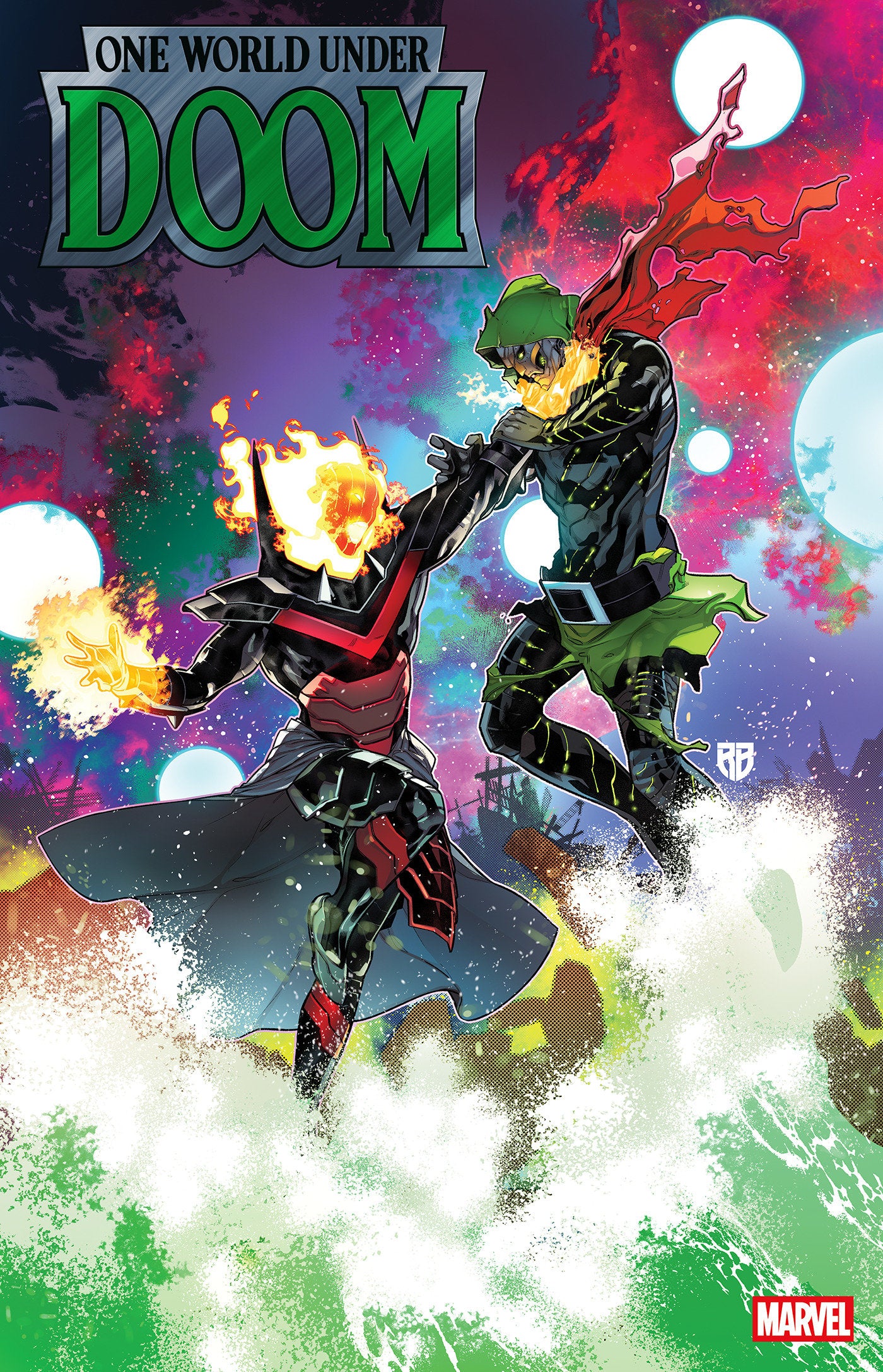 ONE WORLD UNDER DOOM #4 R.B. SILVA VARIANT - Release Date: 05/14/2025