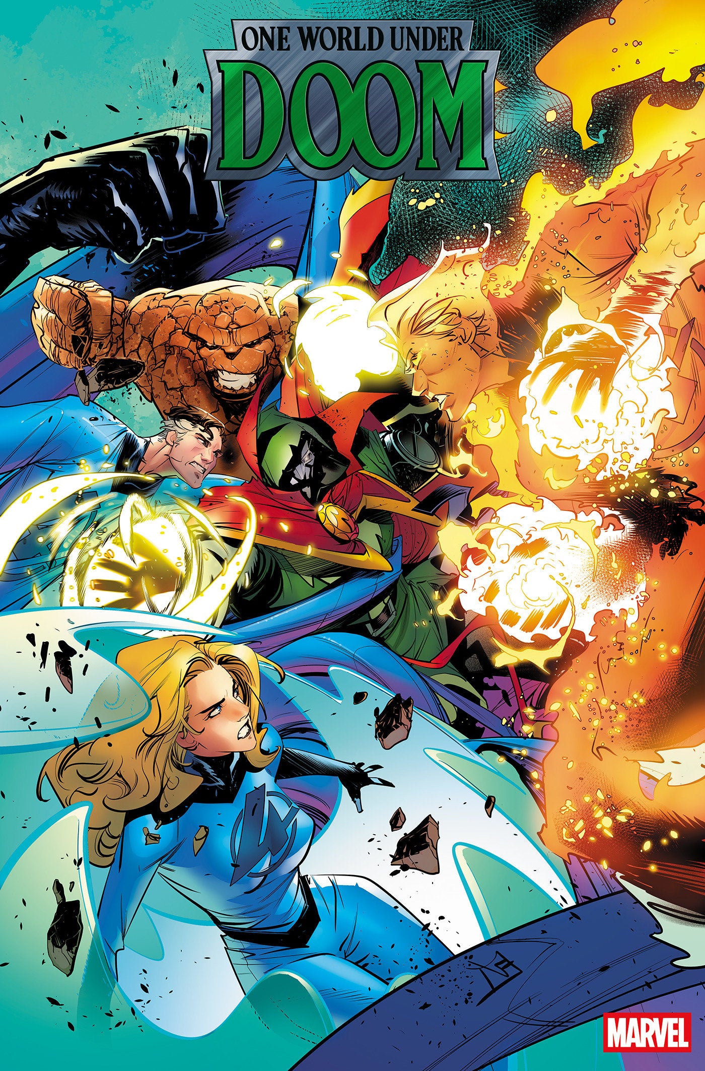 ONE WORLD UNDER DOOM #4 FEDERICO VINCENTINI VARIANT - Release Date: 05/14/2025