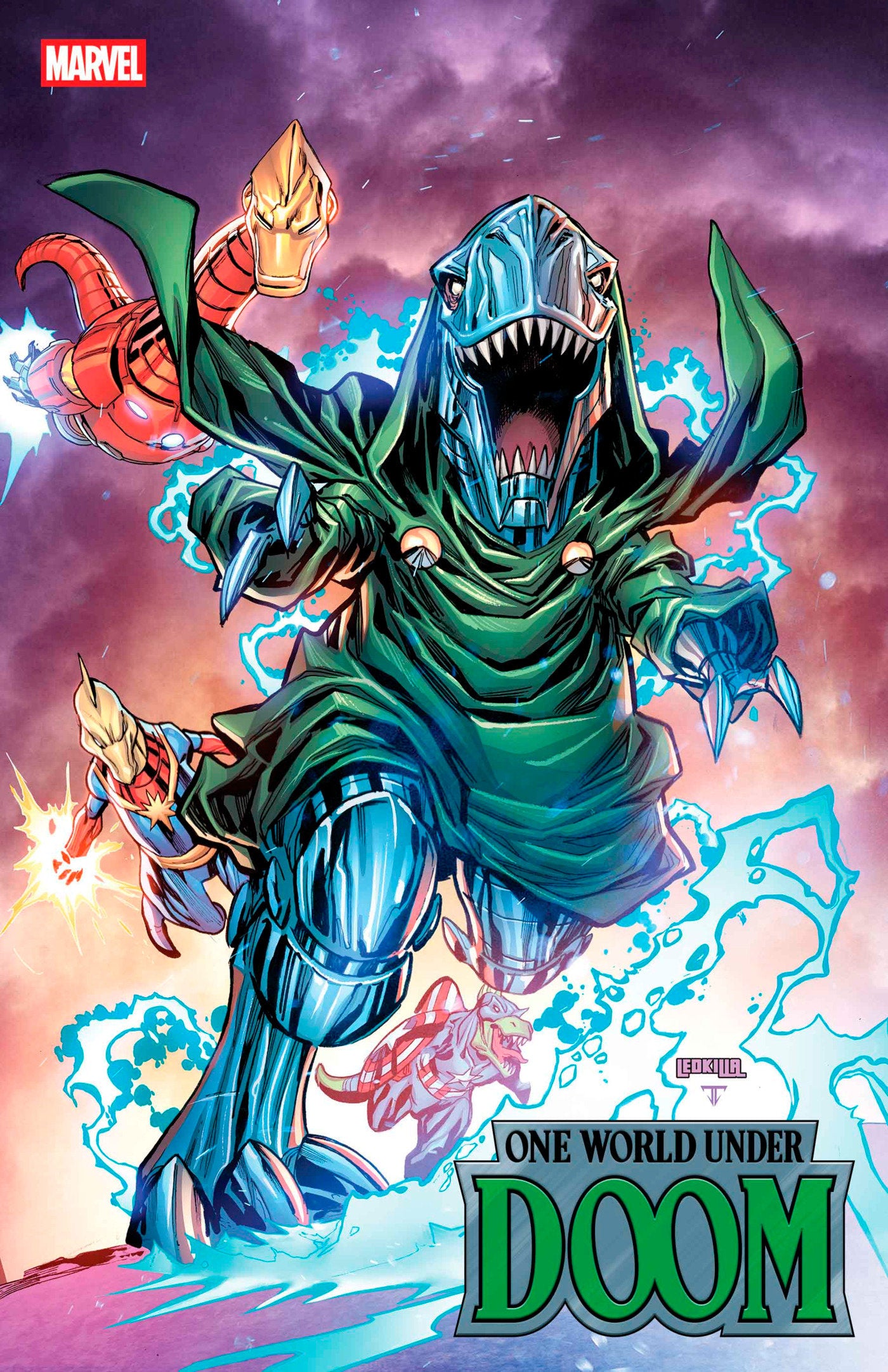 ONE WORLD UNDER DOOM #5 KEN LASHLEY DOOMASAUR VARIANT - Release Date: 6/11/25