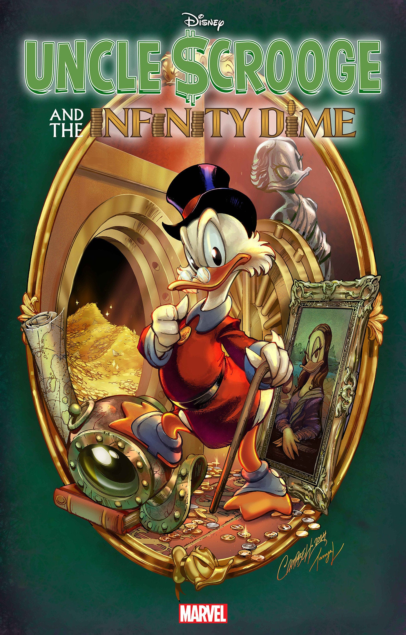 1:50 UNCLE SCROOGE AND THE INFINITY DIME #1 J. SCOTT CAMPBELL VARIANT - Release Date: 6/19/24