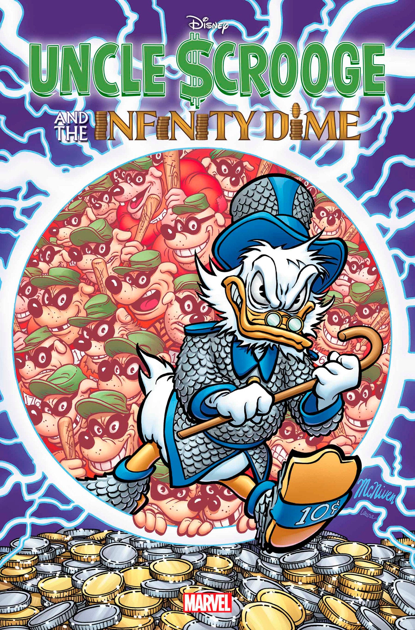 UNCLE SCROOGE AND THE INFINITY DIME #1 STEVE MCNIVEN FOIL VARIANT - Release Date: 6/19/24