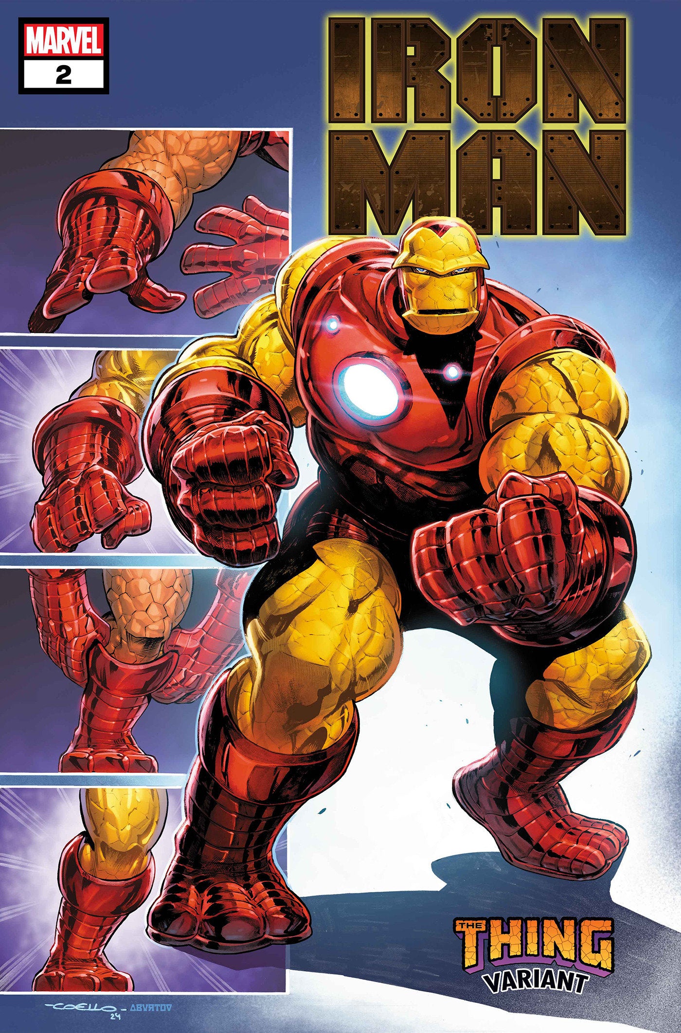 IRON MAN #2 IBAN COELLO THE THING! VARIANT - Release Date: 11/27/24