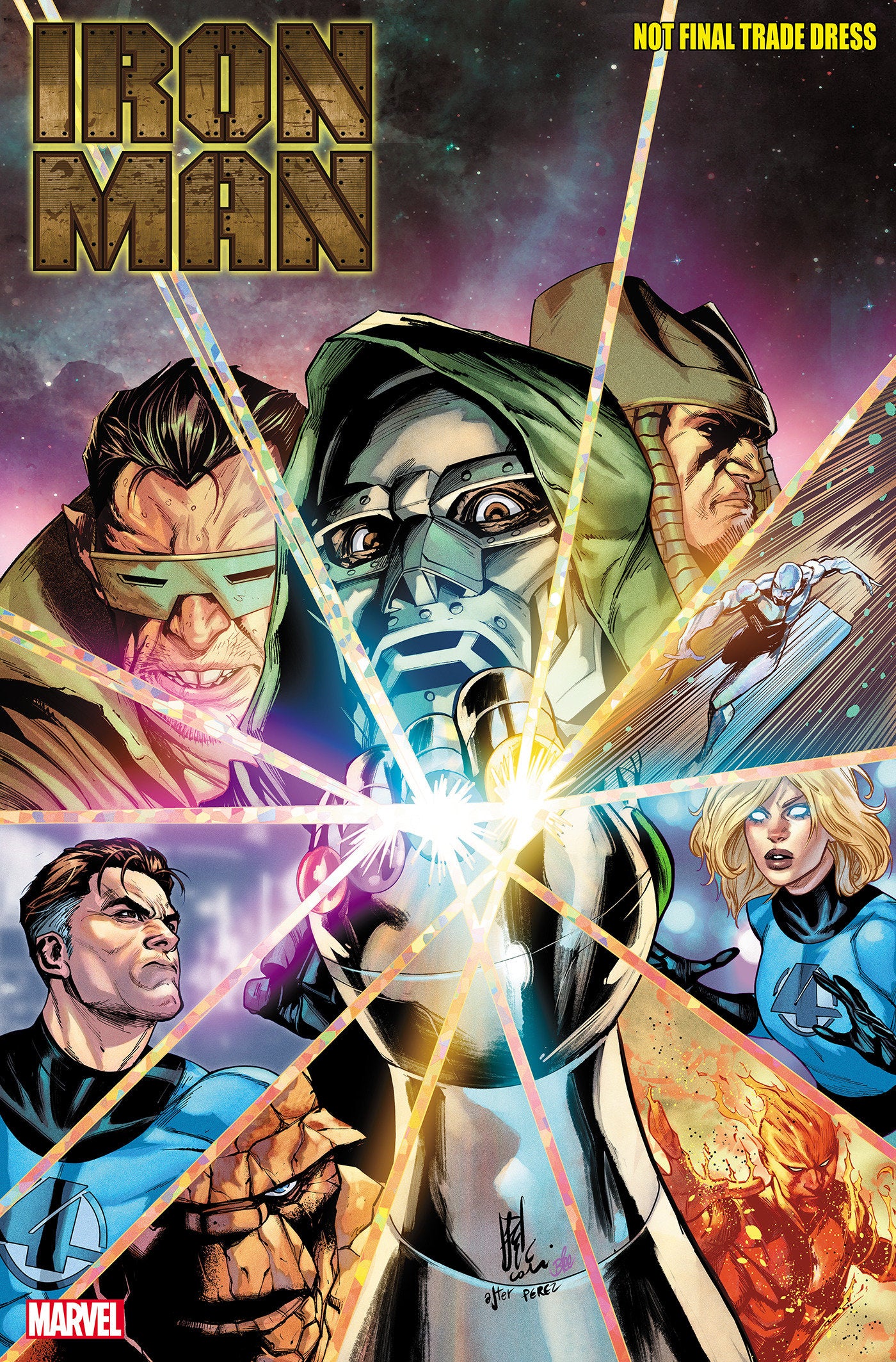 IRON MAN #4 STEFANO CASELLI FANTASTIC FOUR HOMAGE VARIANT - Release Date: 1/22/25