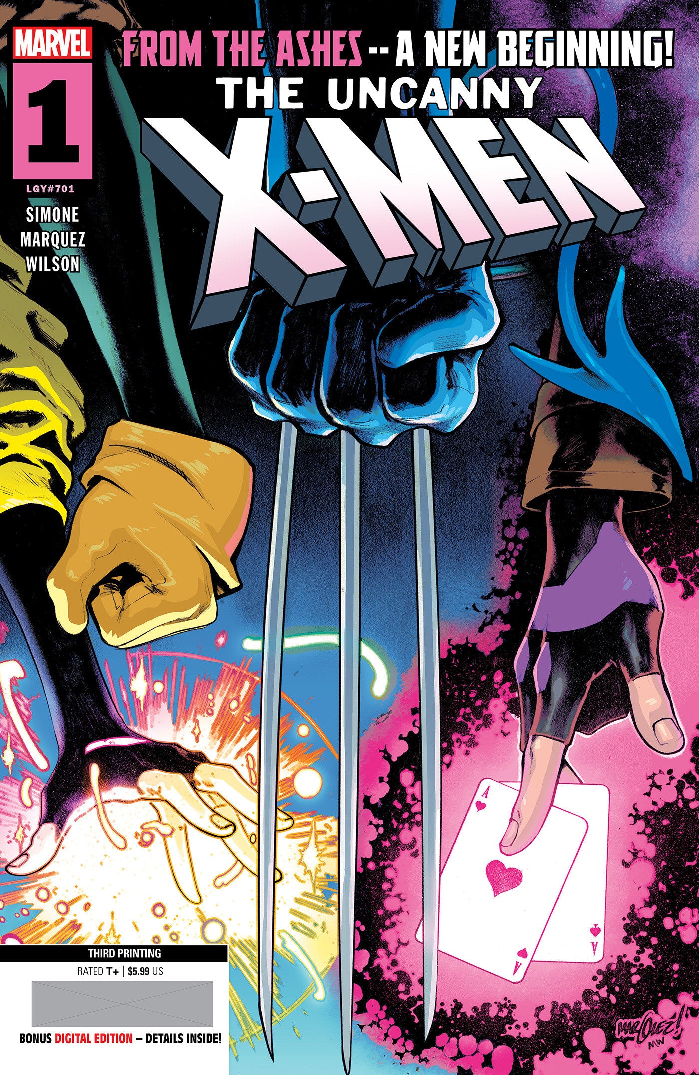 UNCANNY X-MEN #1 DAVID MARQUEZ 3RD PRINTING VARIANT - Release Date: 2/5/25