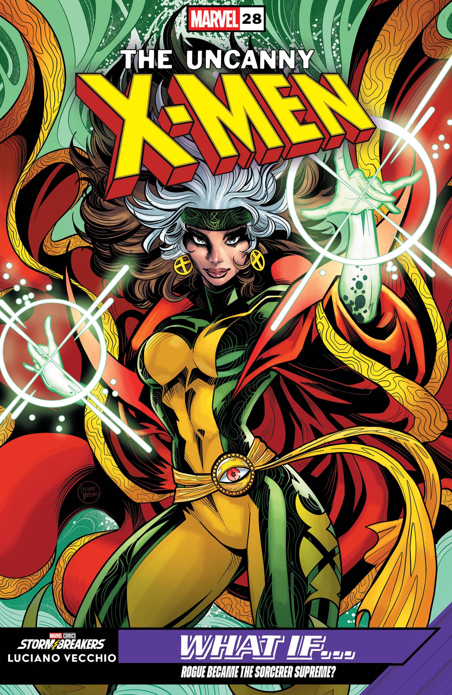 UNCANNY X-MEN #28 LUCIANO VECCHIO WHAT IF...? VARIANT ISBN: 75960620917002841 - FOC DATE: 4/12/26 - Release Date: 5/13/26
