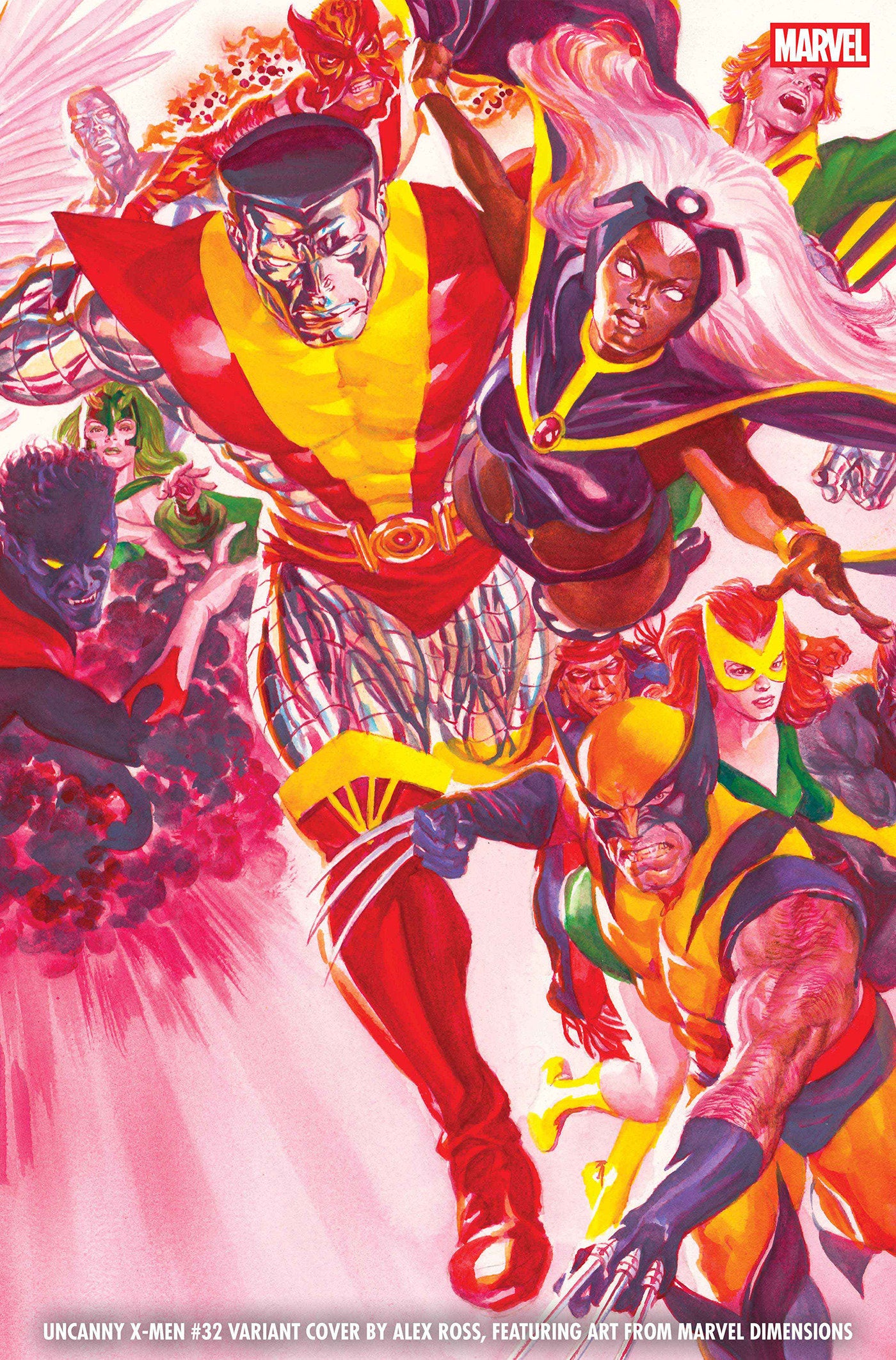 UNCANNY X-MEN #32 ALEX ROSS MARVEL DIMENSIONS VARIANT ISBN: 75960620917003231 - FOC DATE: 6/21/26 - Release Date: 7/22/26