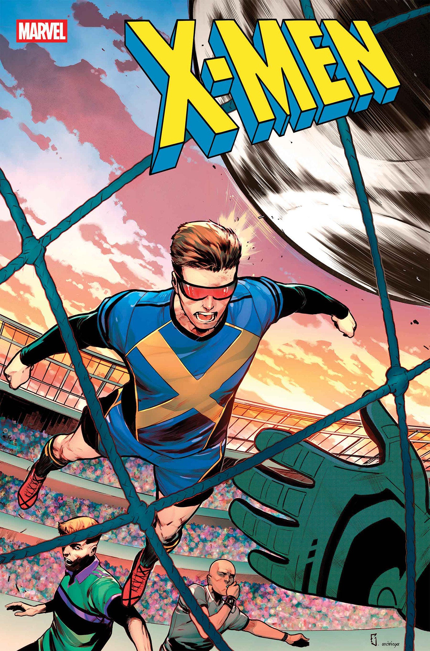 X-MEN #31 JUAN FRIGERI MARVEL SOCCER VARIANT ISBN: 75960620920003141 - FOC DATE: 5/10/26 - Release Date: 6/10/26