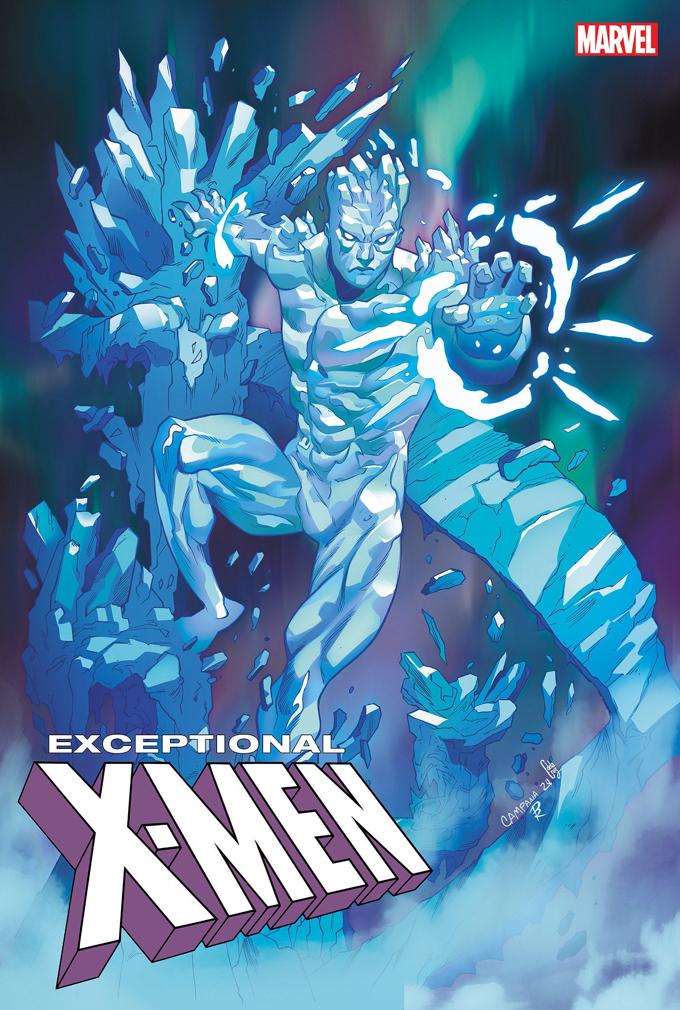 EXCEPTIONAL X-MEN #4 CHRIS CAMPANA ICEMAN VARIANT - Release Date: 12/25/24