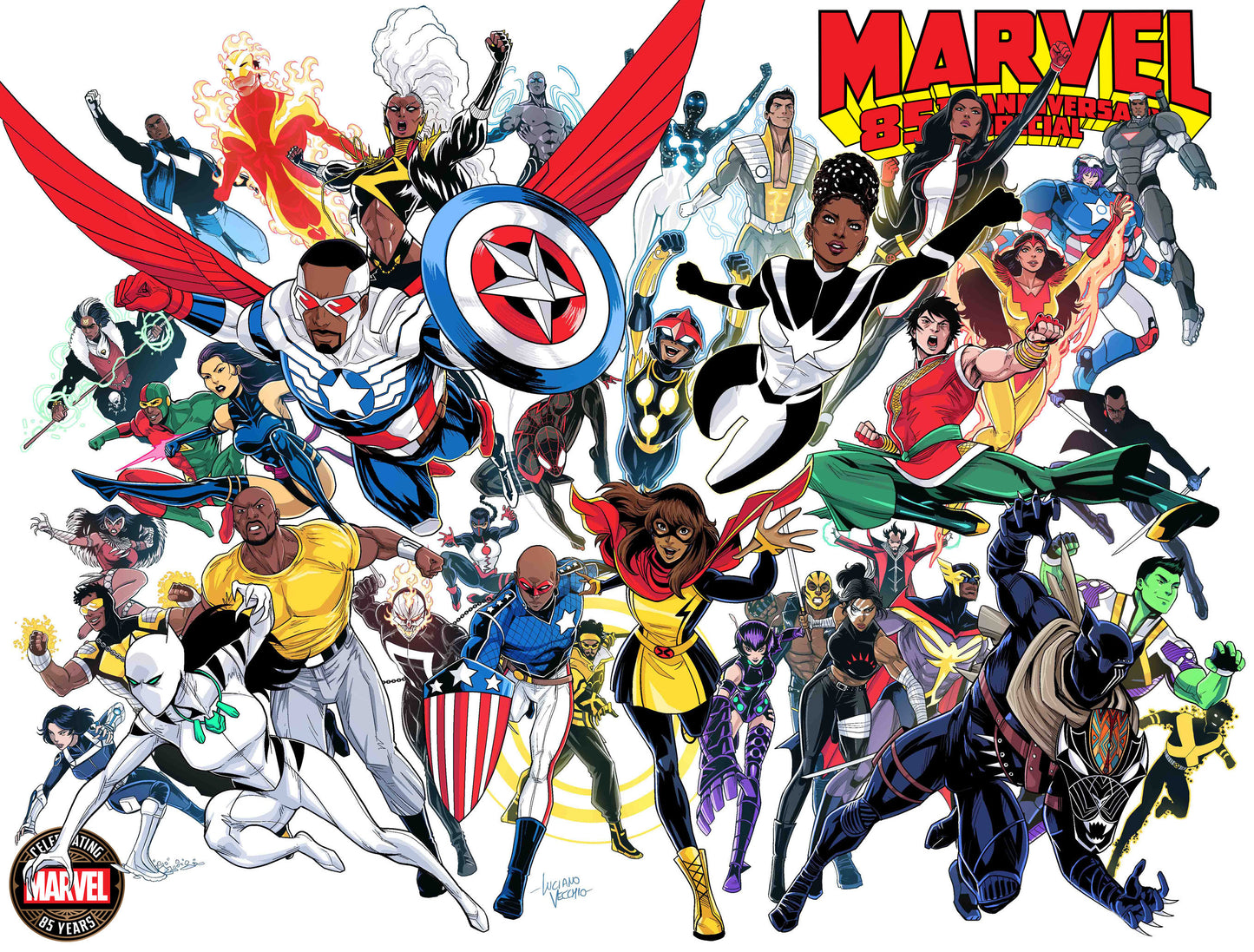 MARVEL 85TH ANNIVERSARY SPECIAL #1 LUCIANO VECCHIO WRAPAROUND VARIANT - Release Date: 8/28/24