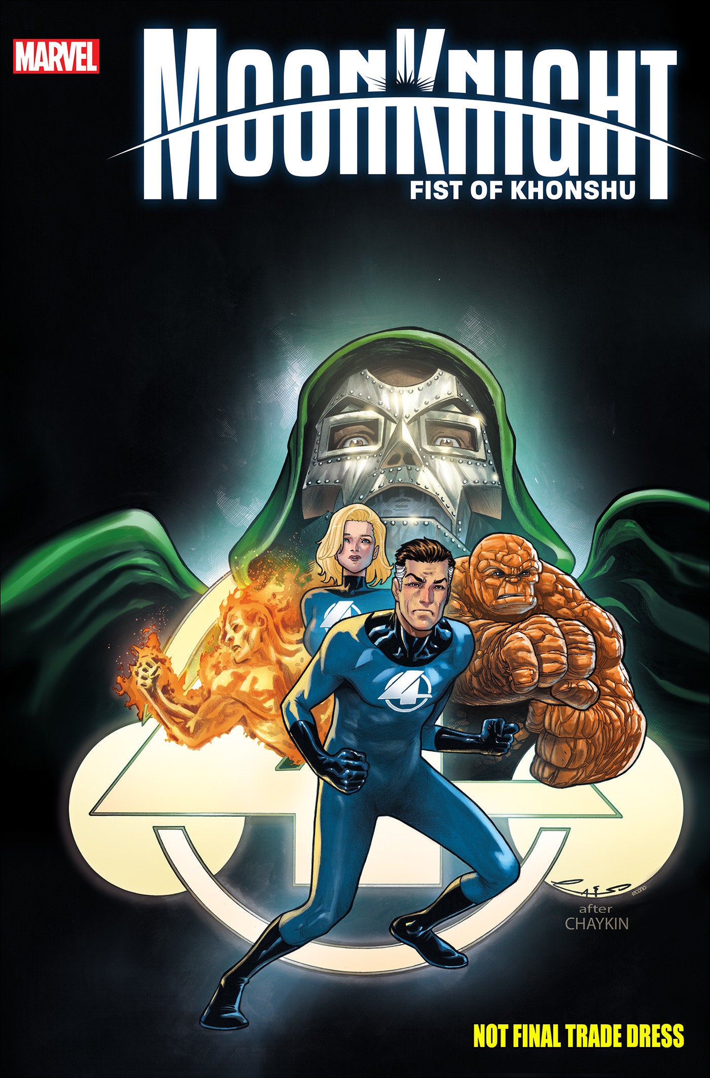 MOON KNIGHT: FIST OF KHONSHU #4 EMILIO LAISO FANTASTIC FOUR HOMAGE VARIANT - Release Date: 1/29/25