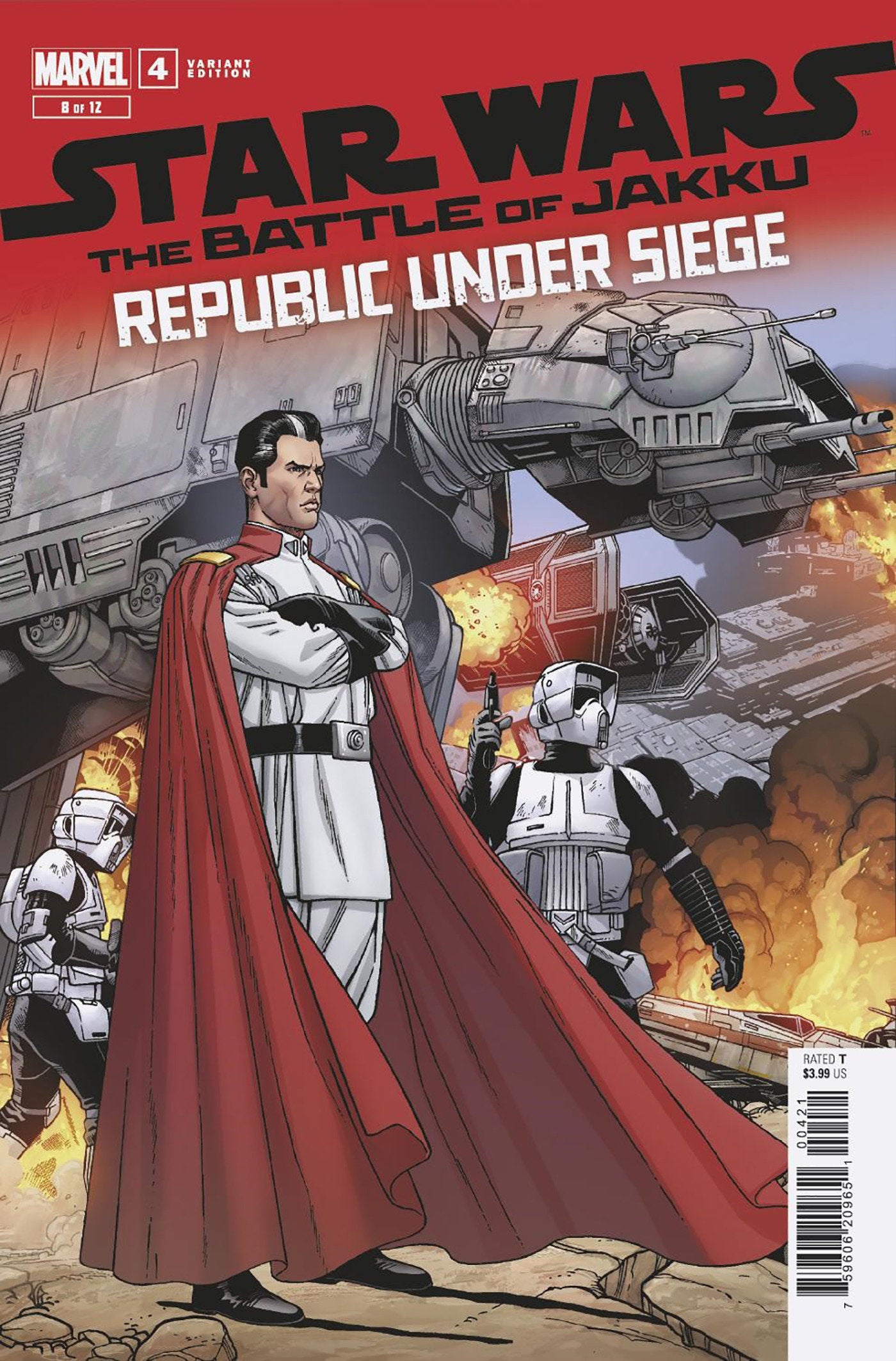 STAR WARS: BATTLE OF JAKKU - REPUBLIC UNDER SIEGE #4 RAMON ROSANAS VARIANT - Release Date: 12/11/24