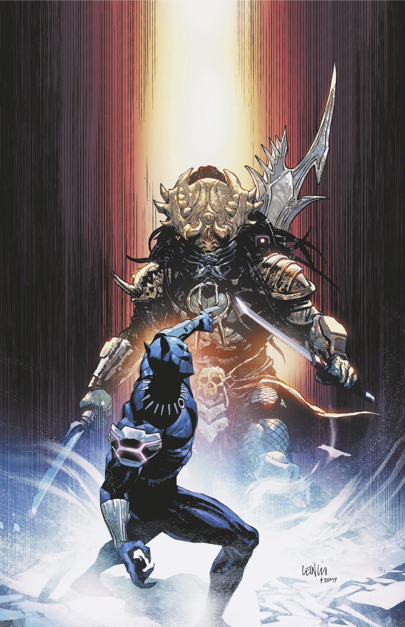 1:25 PREDATOR VS. BLACK PANTHER #1 LEINIL YU RATIO VIRGIN 2ND PRINTING VARIANT - Release Date: 10/2/24
