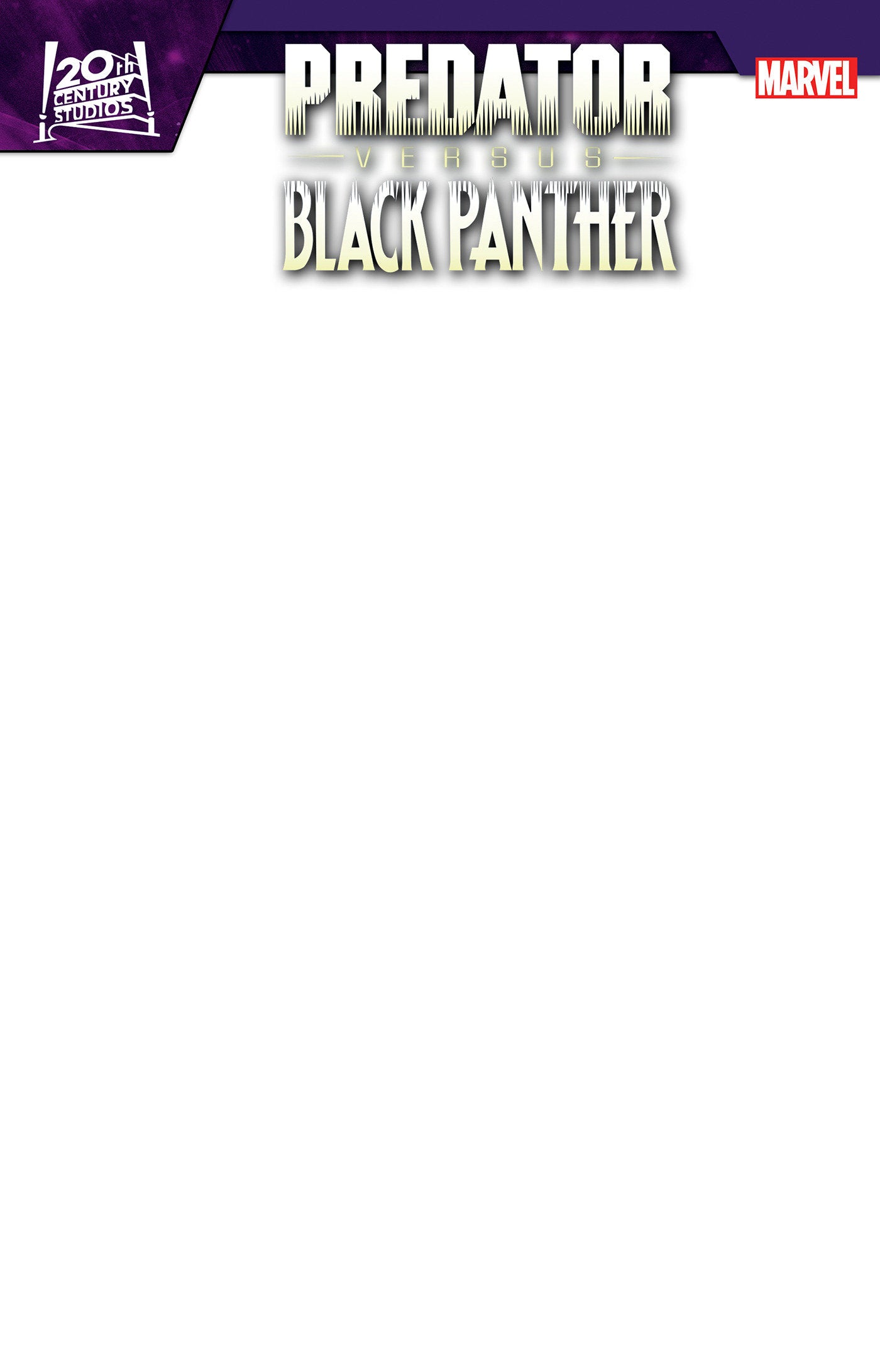 PREDATOR VS. BLACK PANTHER #1 BLANK VARIANT - Release Date: 8/21/24