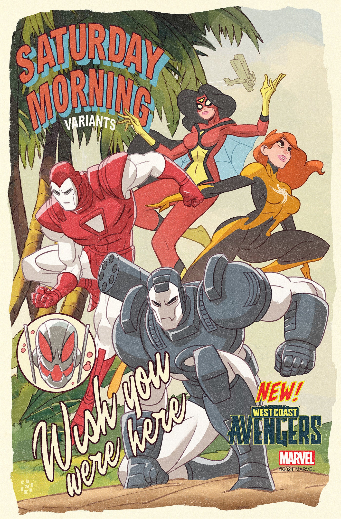 WEST COAST AVENGERS #1 SEAN GALLOWAY SATURDAY MORNING VARIANT - Release Date: 11/27/24