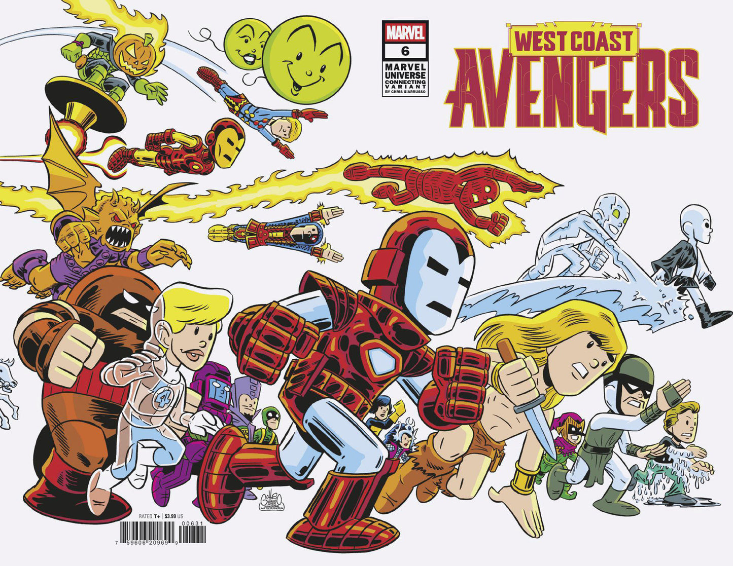 WEST COAST AVENGERS #6 CHRIS GIARRUSSO MARVEL UNIVERSE CONNECTING WRAP VARIANT F - Release Date: 04/02/2025