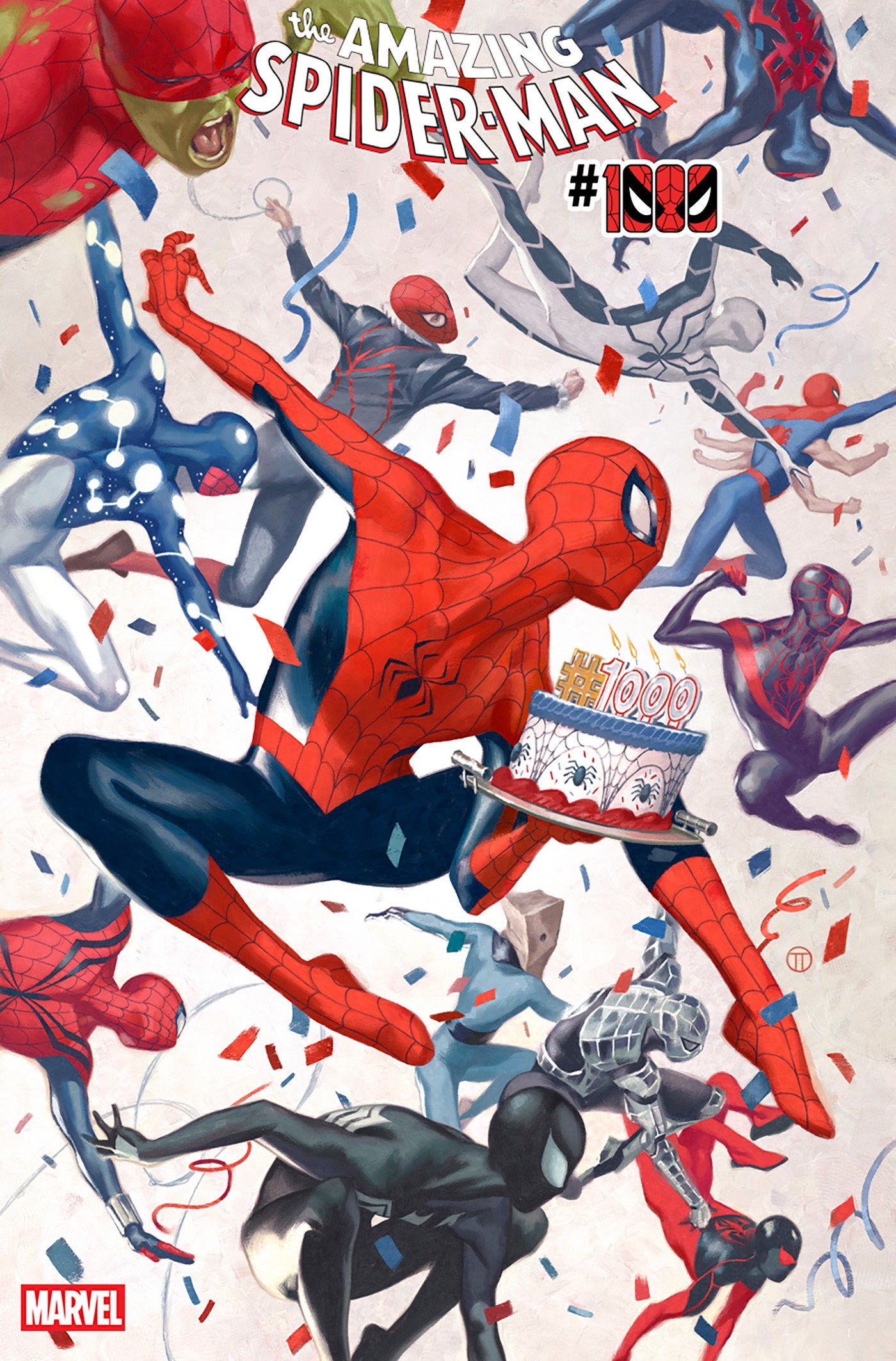 AMAZING SPIDER-MAN #1000 JULIAN TOTINO TEDESCO VARIANT ISBN: 75960621001503663 - FOC DATE: 7/12/26 - Release Date: 9/16/26