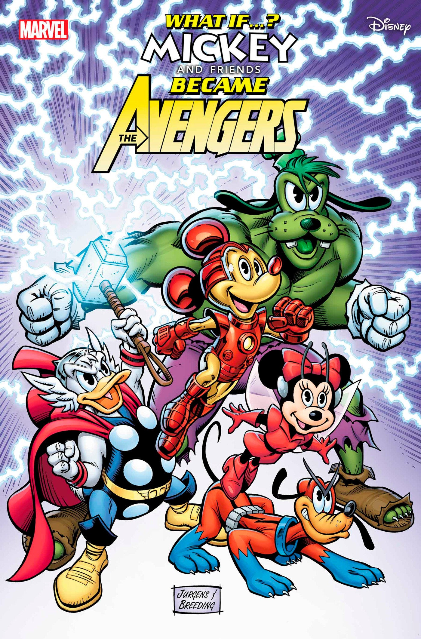 MARVEL & DISNEY: WHAT IF...? MICKEY & FRIENDS BECAME THE AVENGERS #1 DAN JURGENS VARIANT - Release Date: 3/5/25