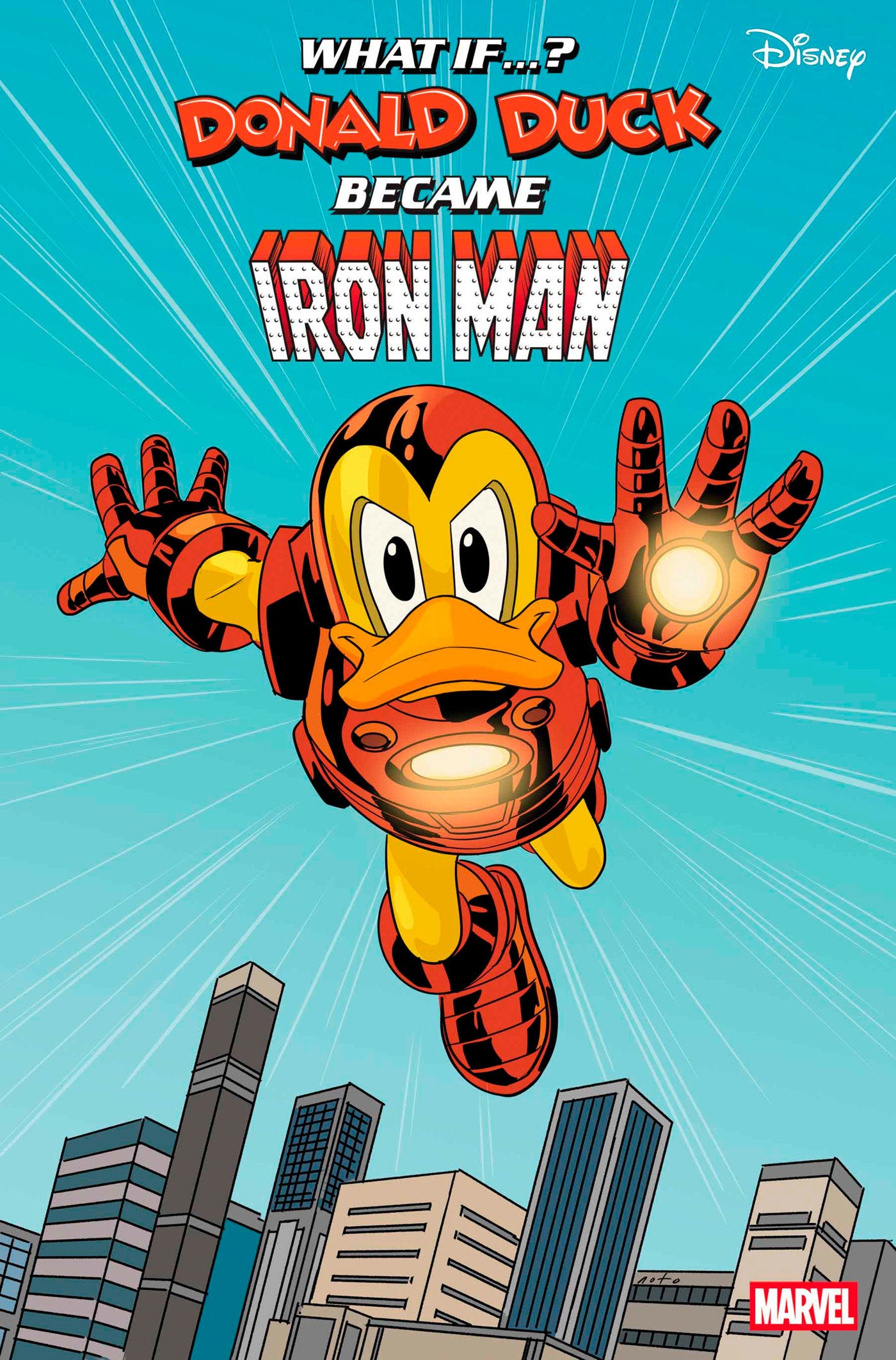 MARVEL & DISNEY: WHAT IF...? DONALD DUCK BECAME IRON MAN #1 PHIL NOTO GOOFY IRON MAN VARIANT - Release Date: 05/28/2025