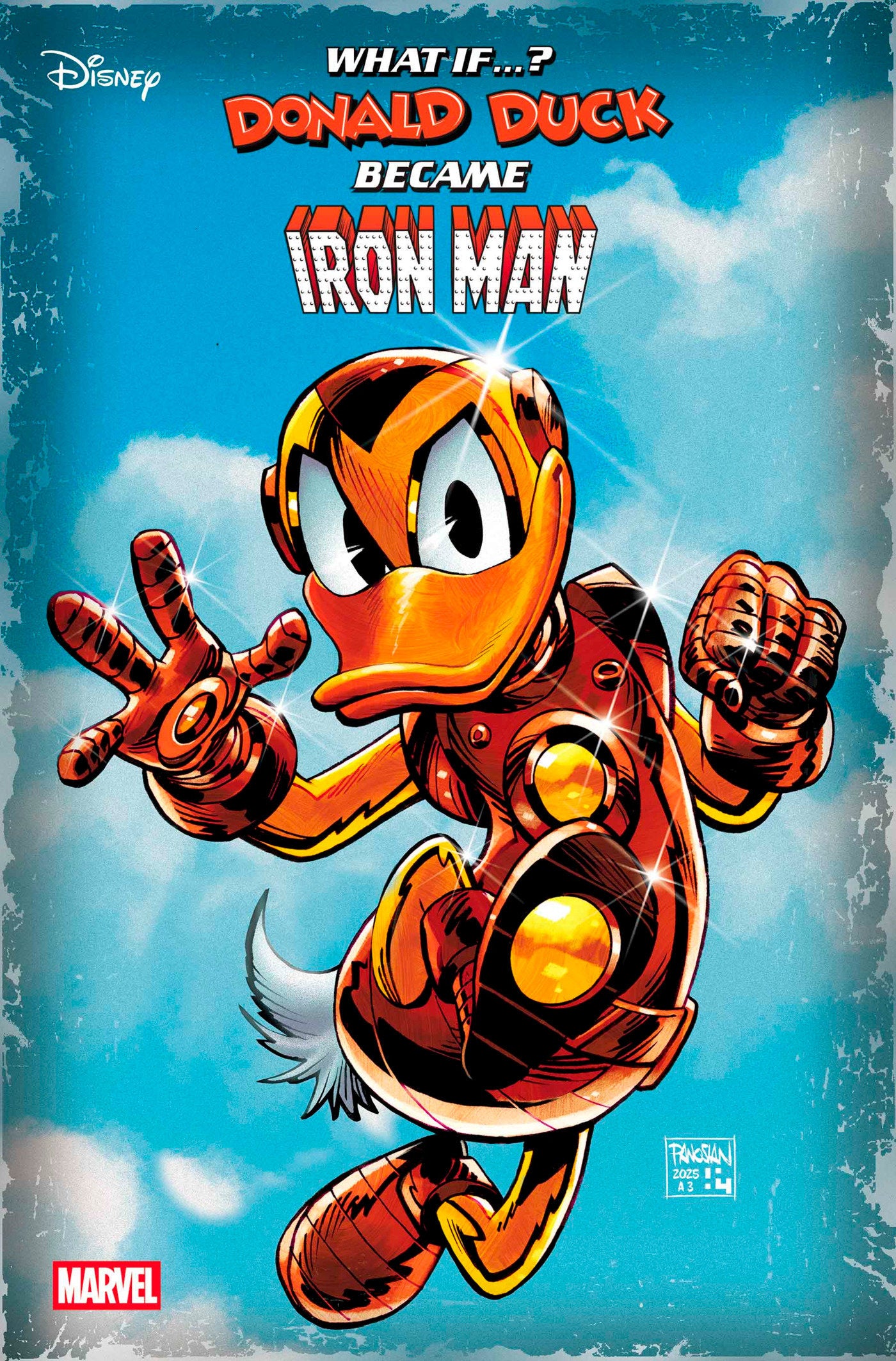 MARVEL & DISNEY: WHAT IF...? DONALD DUCK BECAME IRON MAN #1 DAN PANOSIAN VARIANT - Release Date: 05/28/2025