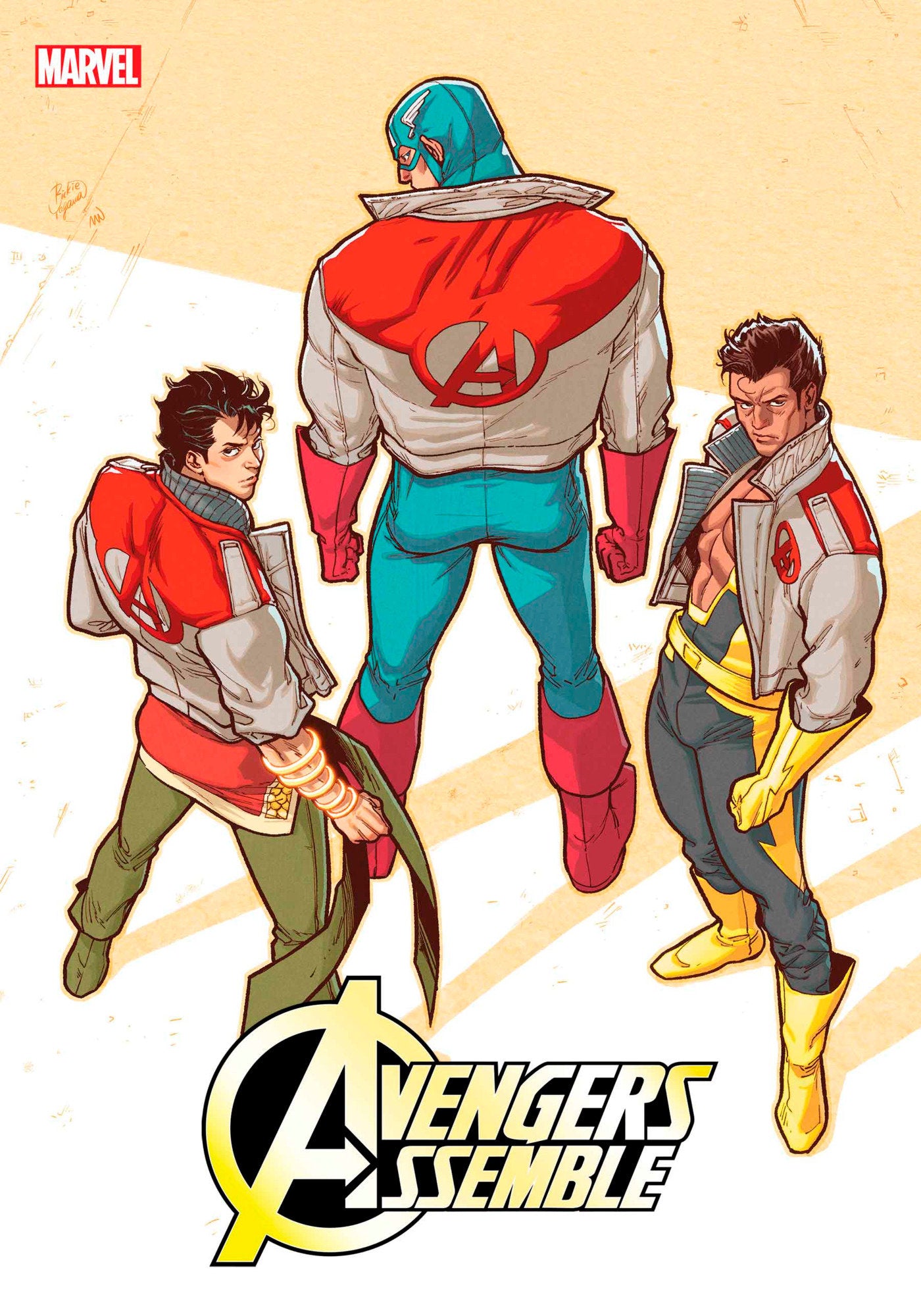 AVENGERS ASSEMBLE #4 RICKIE YAGAWA AVENGERS JACKET VARIANT - Release Date: 12/4/24