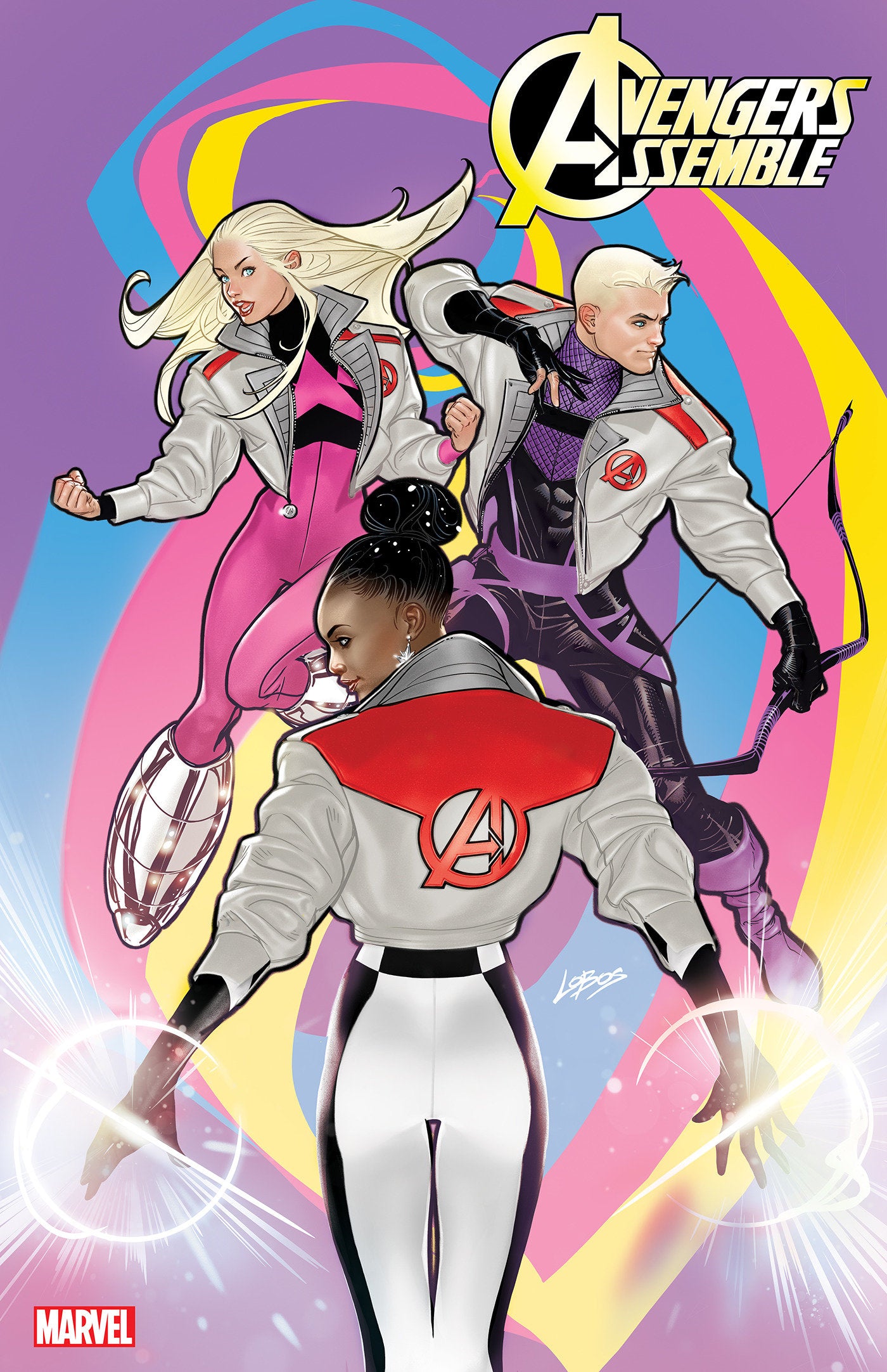 AVENGERS ASSEMBLE #5 PABLO VILLALOBOS AVENGERS JACKET VARIANT - Release Date: 1/15/25