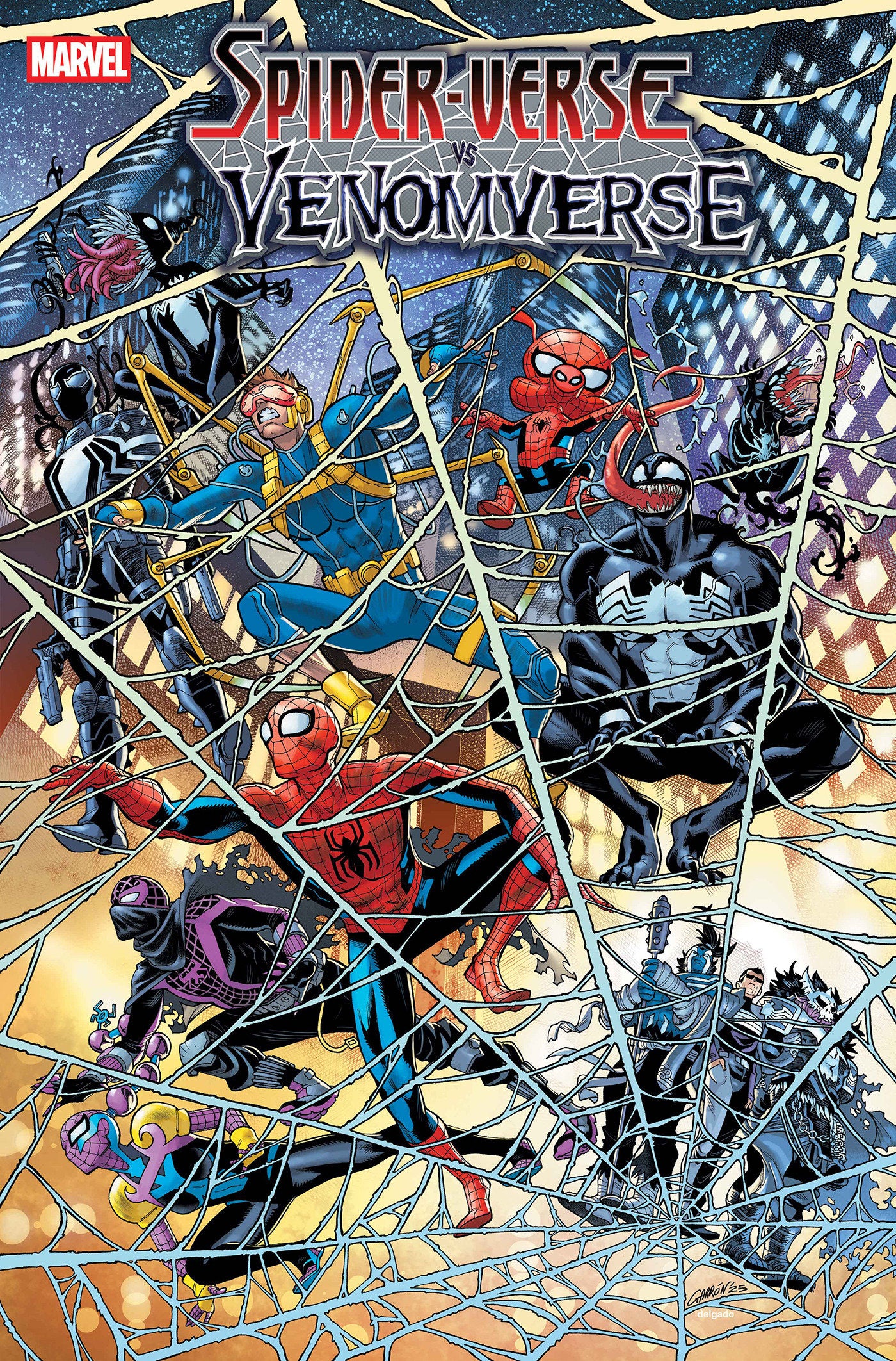 SPIDER-VERSE VS. VENOMVERSE #1 JAVIER GARRON FOIL VARIANT - Release Date: 5/14/25