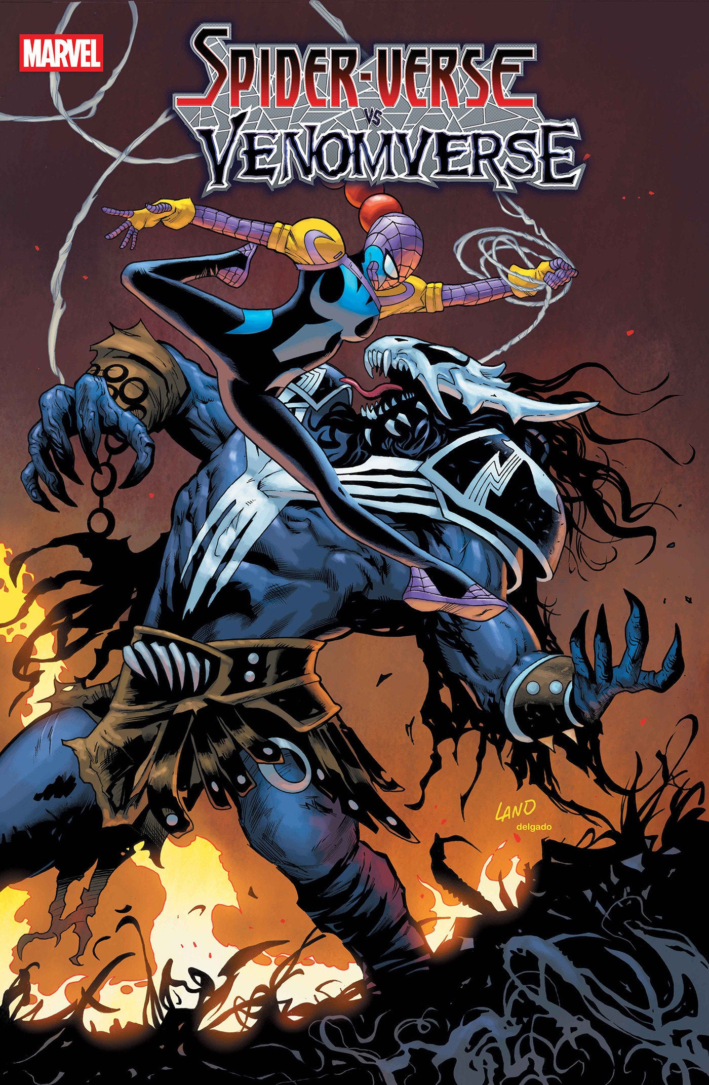 SPIDER-VERSE VS. VENOMVERSE #1 GREG LAND VARIANT - Release Date: 5/14/25