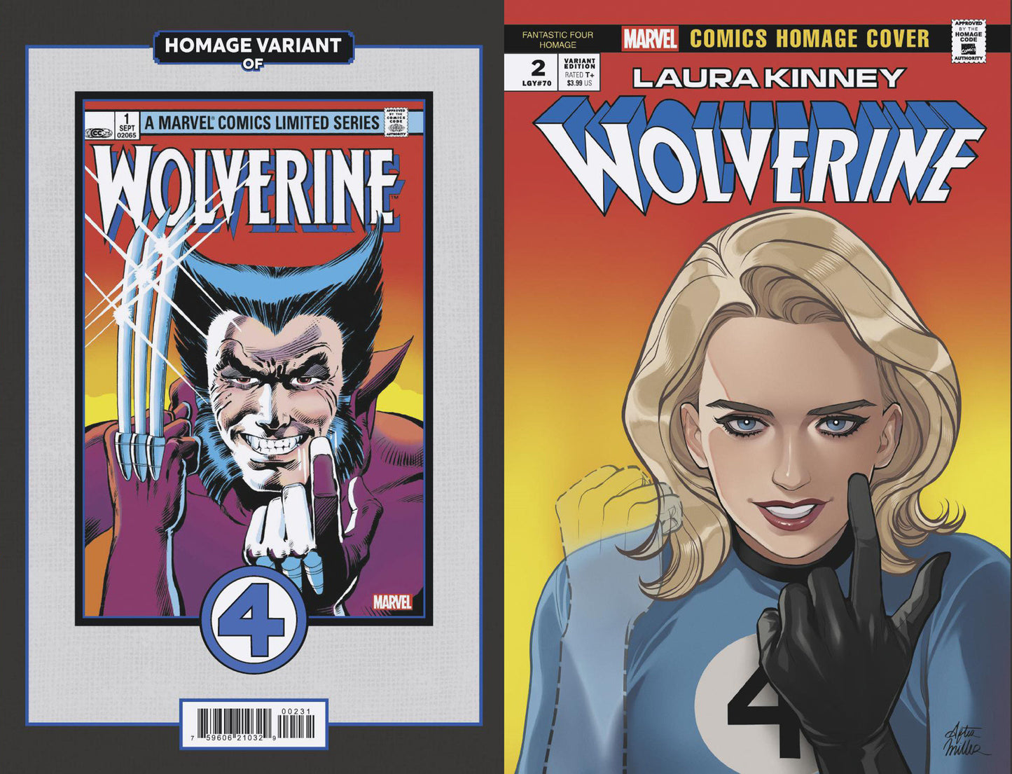 LAURA KINNEY: WOLVERINE #2 ROMY JONES FANTASTIC FOUR HOMAGE VARIANT - Release Date: 1/15/25
