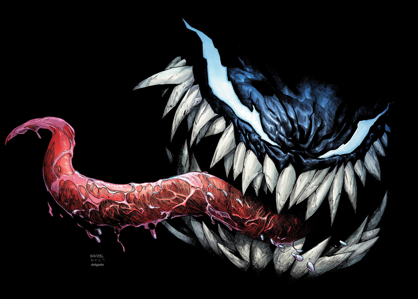 1:25 ALL-NEW VENOM #1 HUMBERTO RAMOS RATIO VIRGIN 2ND PRINTING VARIANT - Release Date: 2/5/25