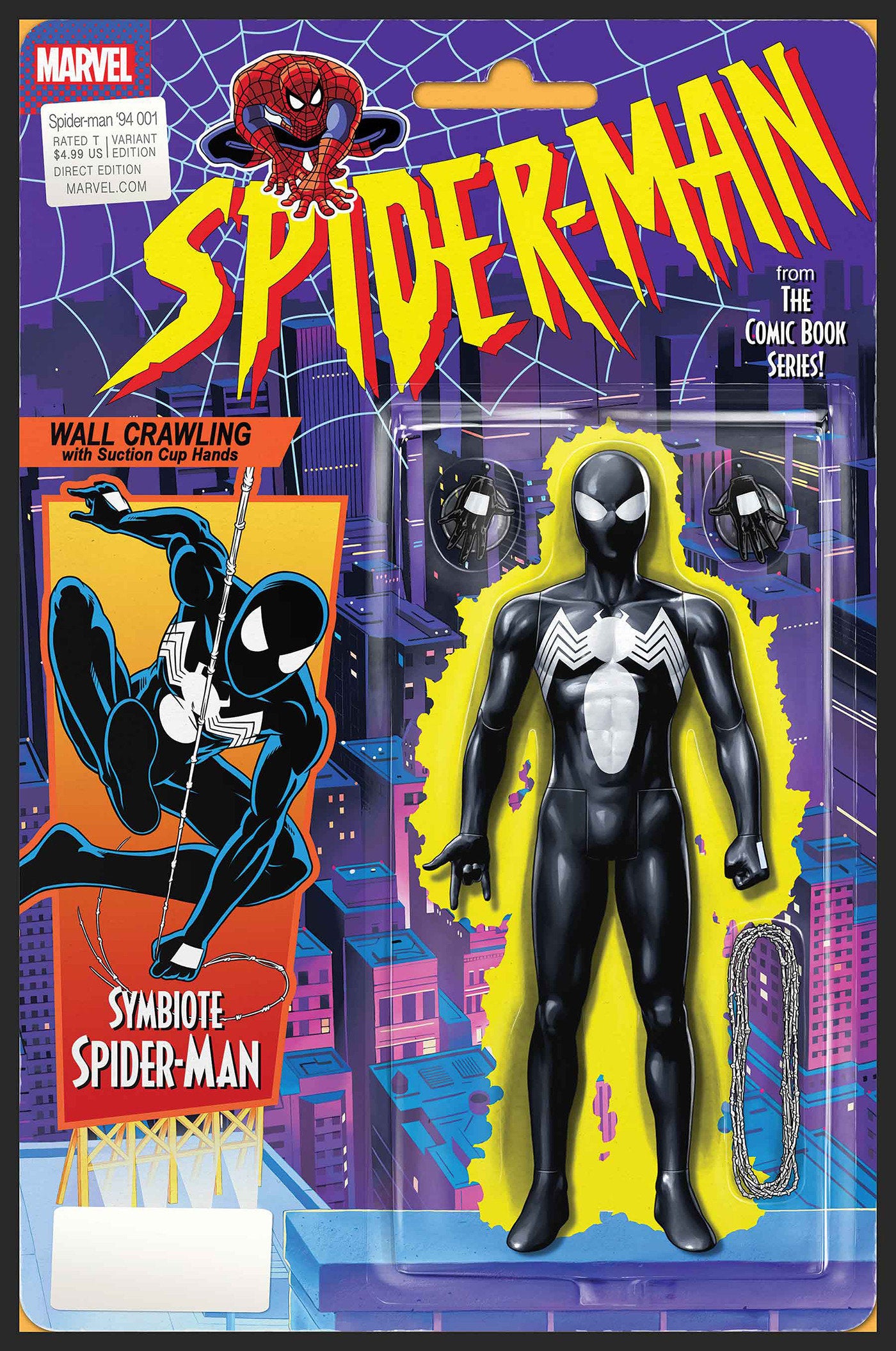 SPIDER-MAN '94 #1 JOHN TYLER CHRISTOPHER ACTION FIGURE VARIANT - 9/3/25 - Release Date: 9/3/25