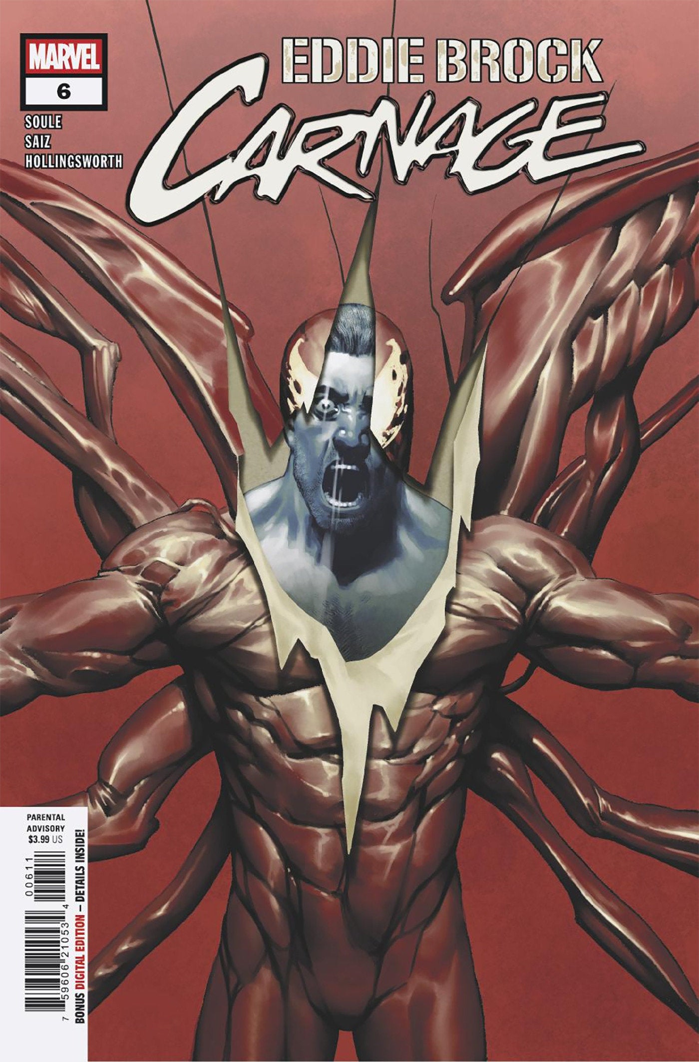 EDDIE BROCK: CARNAGE #6 - ISBN: 75960621053400611 - Release Date: 7/16/25