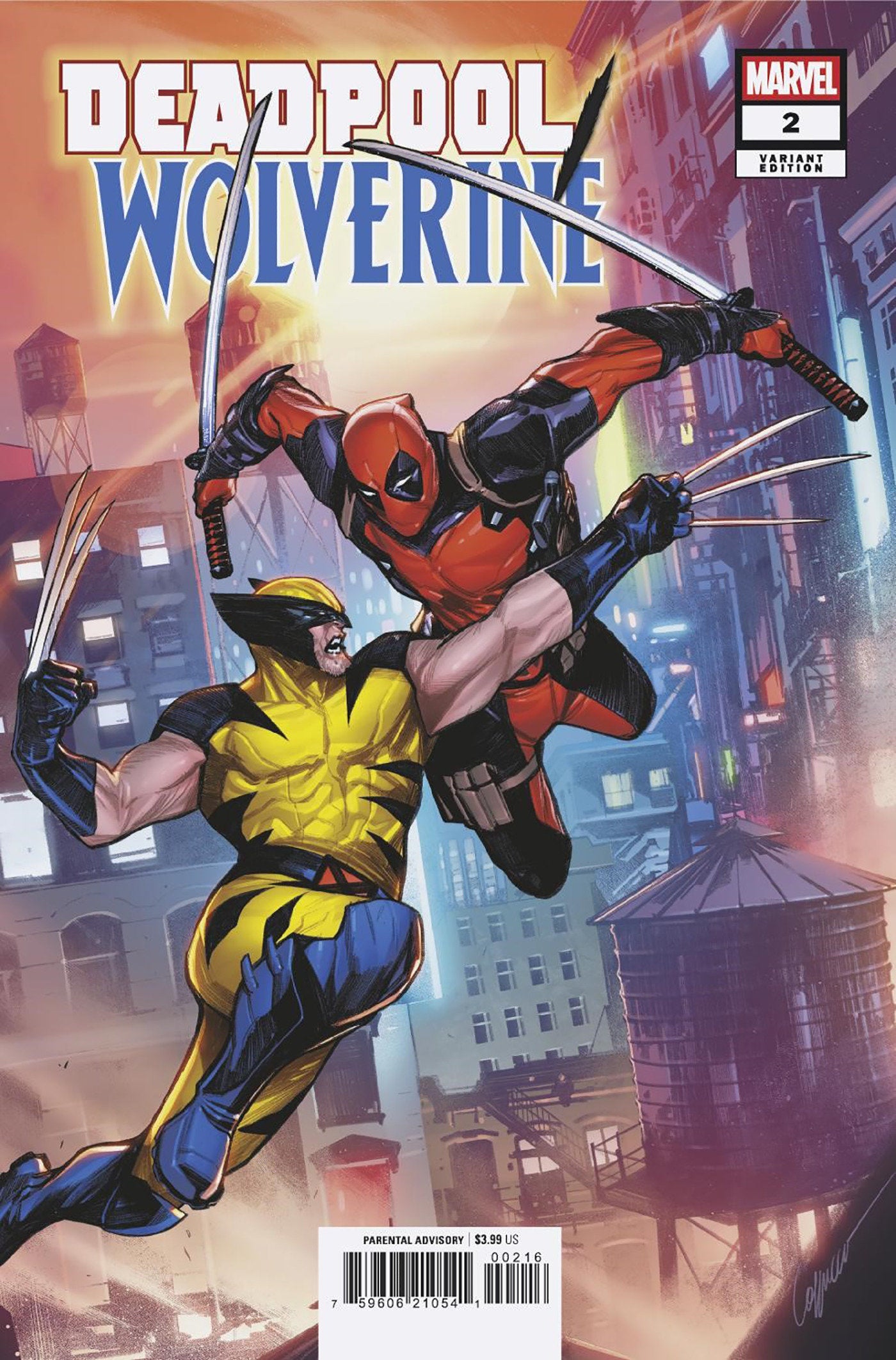 1:25 DEADPOOL/WOLVERINE #2 ALESSANDRO CAPPUCCIO VARIANT - Release Date: 2/12/25