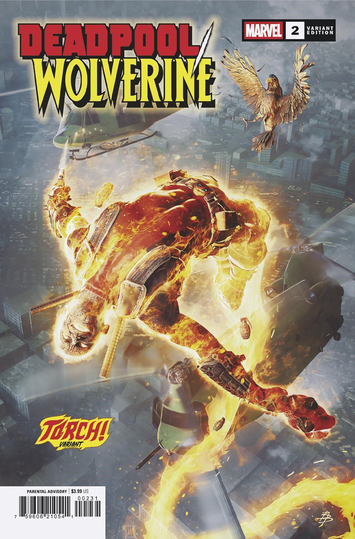 DEADPOOL/WOLVERINE #2 BJORN BARENDS TORCH! VARIANT - Release Date: 2/12/25