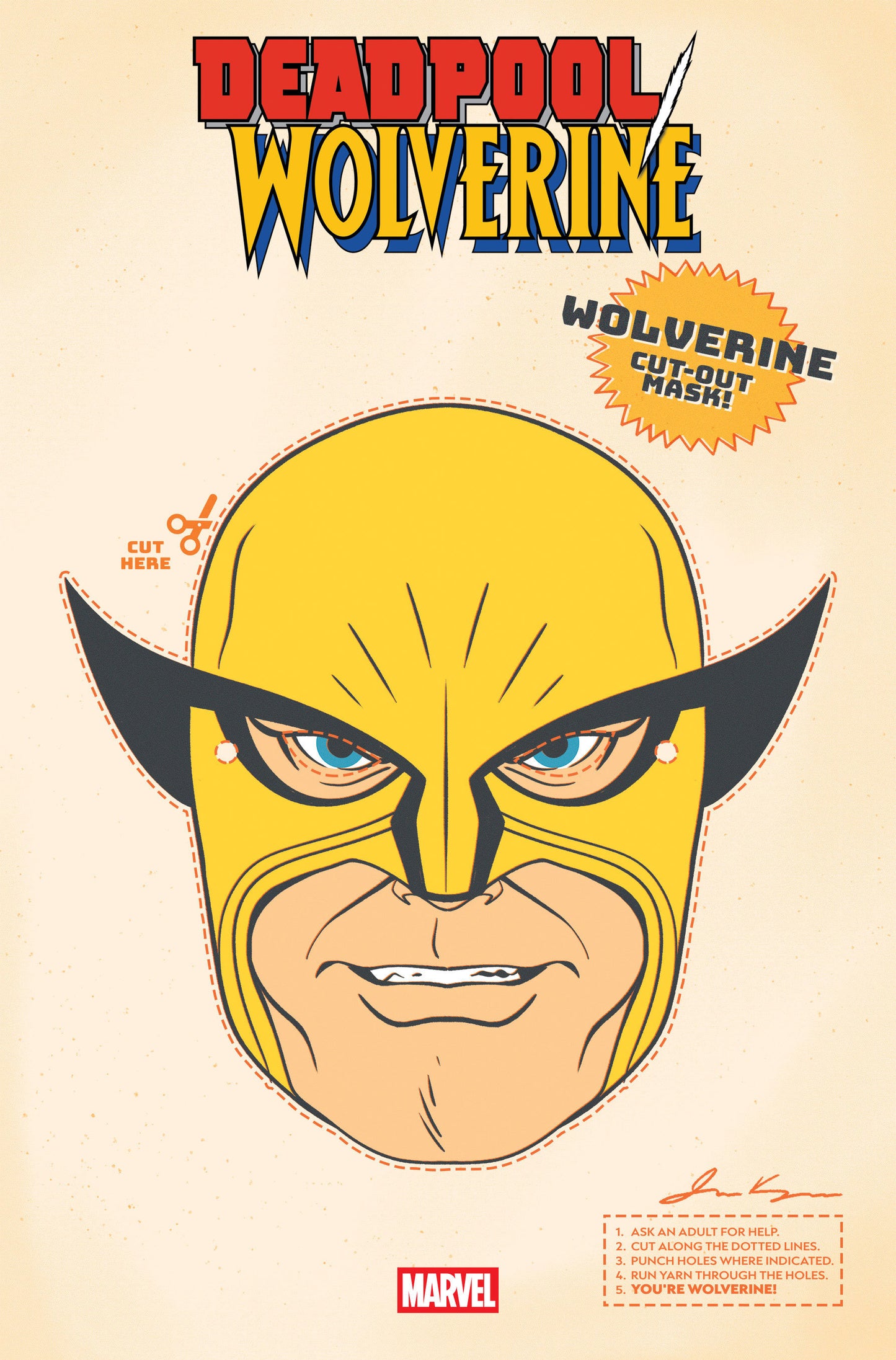 DEADPOOL/WOLVERINE #9 RETRO HALLOWEEN MASK VARIANT - 9/17/25 - Release Date: 9/17/25